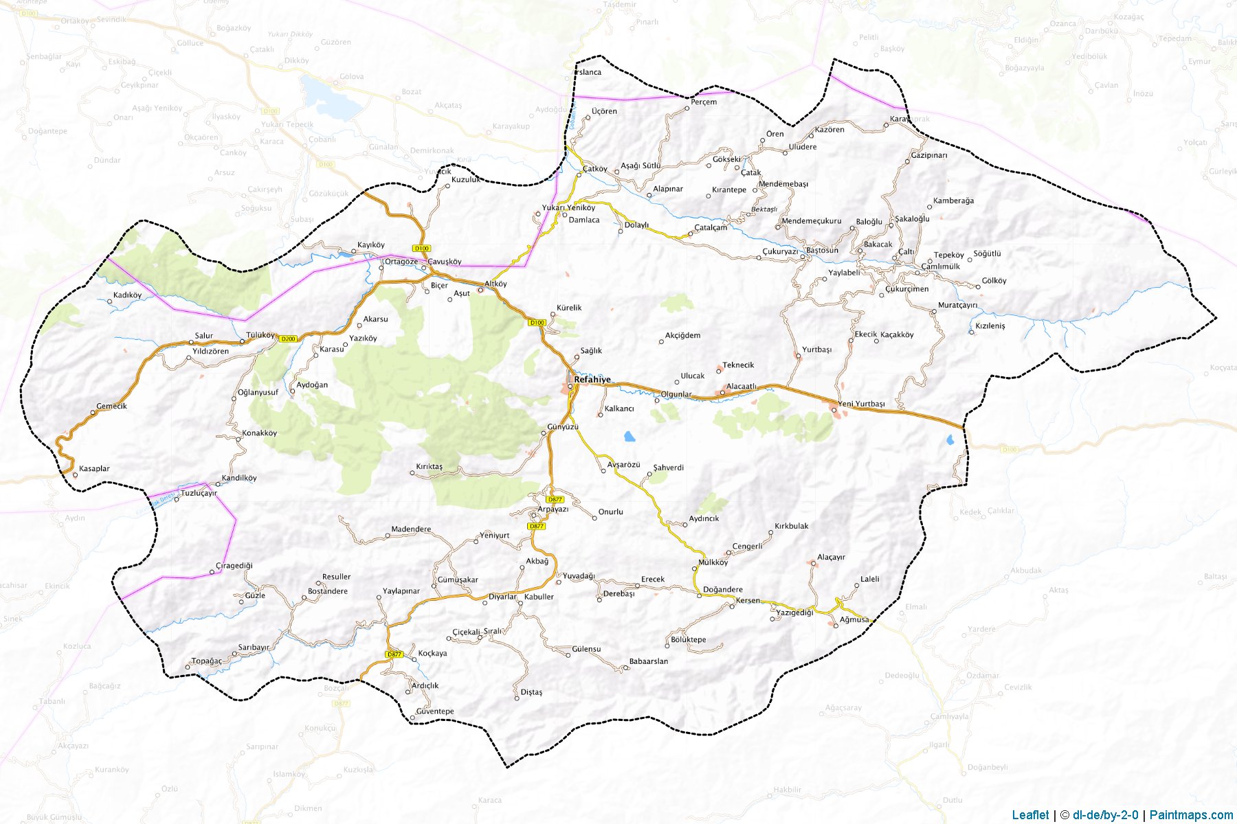 Refahiye (Erzincan) Map Cropping Samples-1