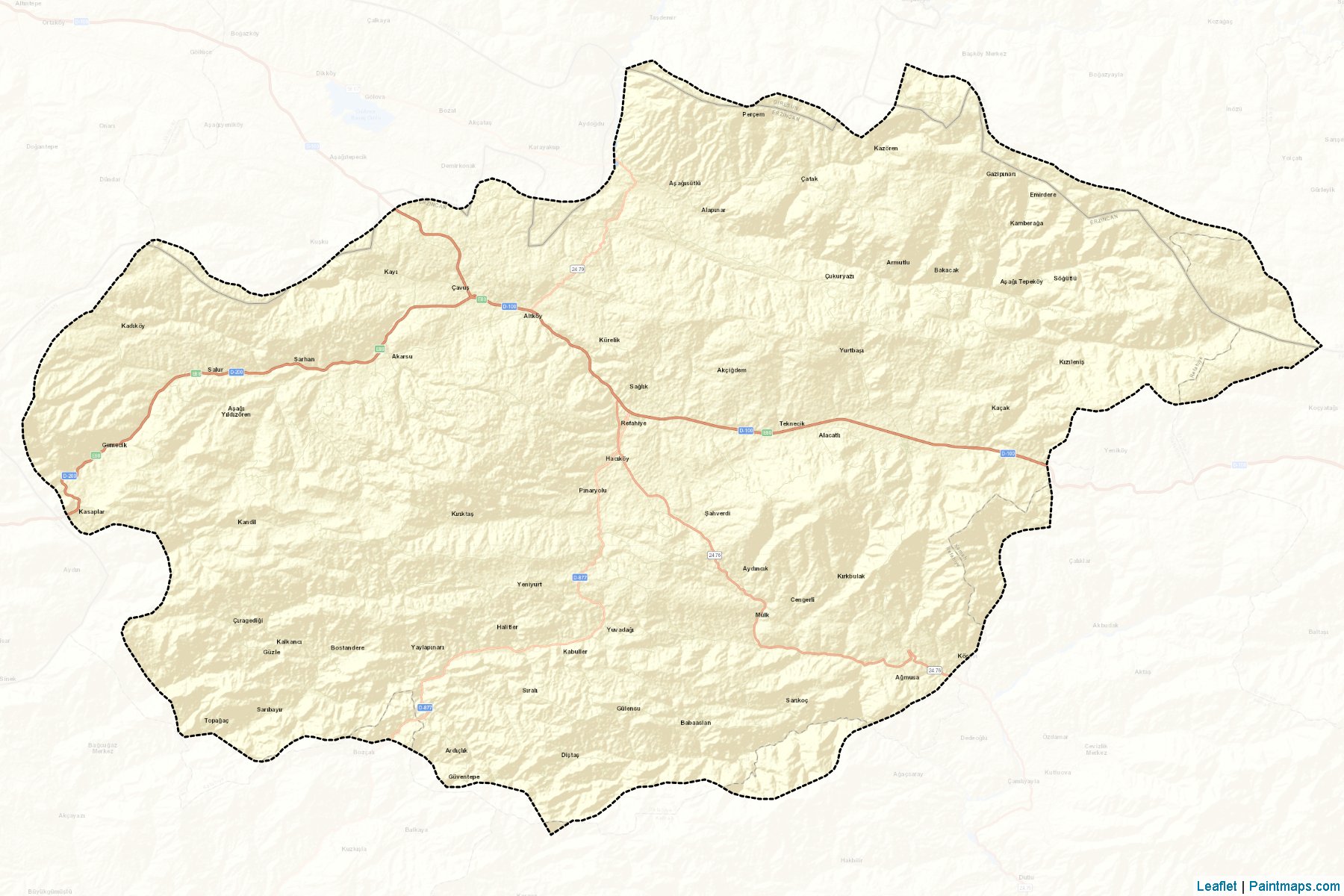 Refahiye (Erzincan) Map Cropping Samples-2