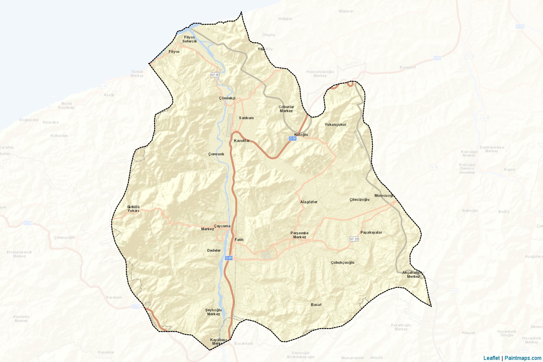 Muestras de recorte de mapas Çaycuma (Zonguldak)-2