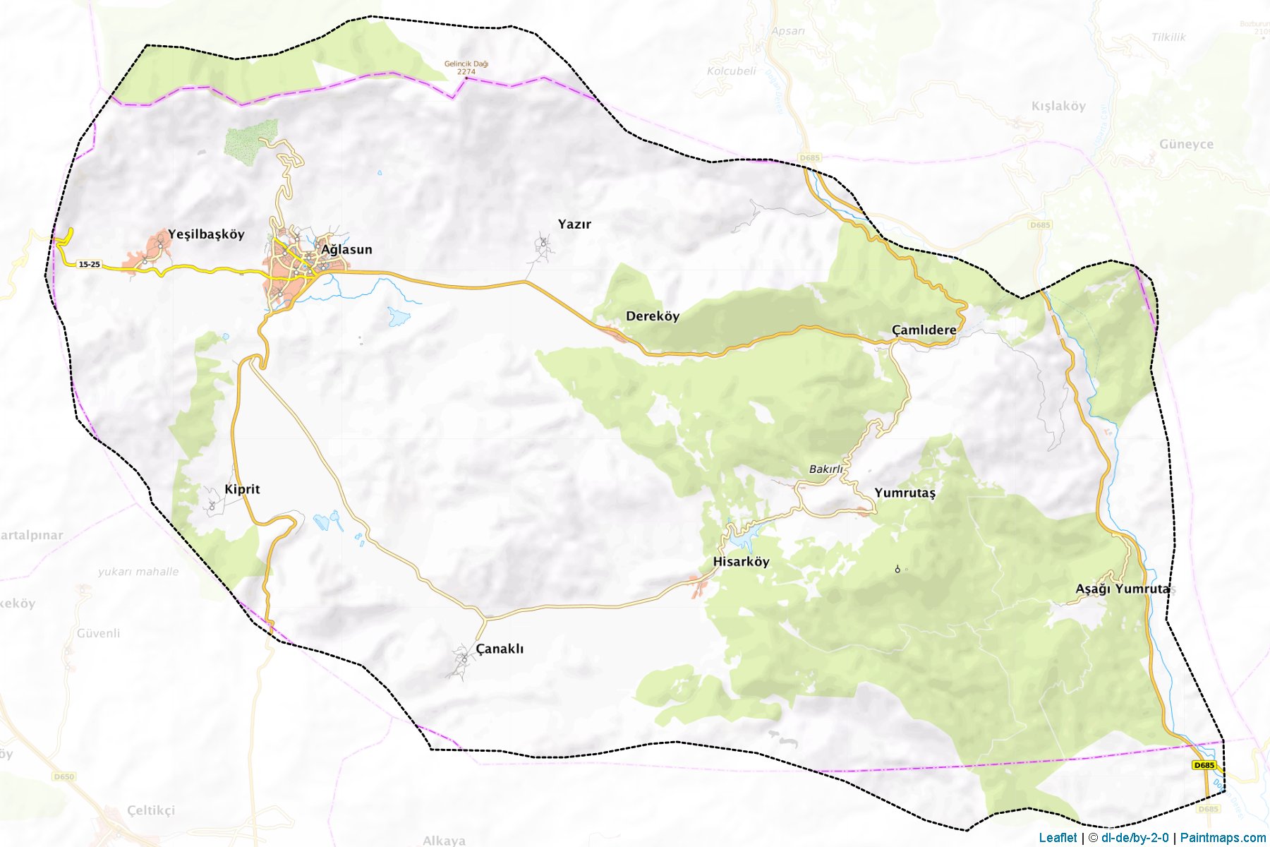 Aglasun (Burdur) Map Cropping Samples-1