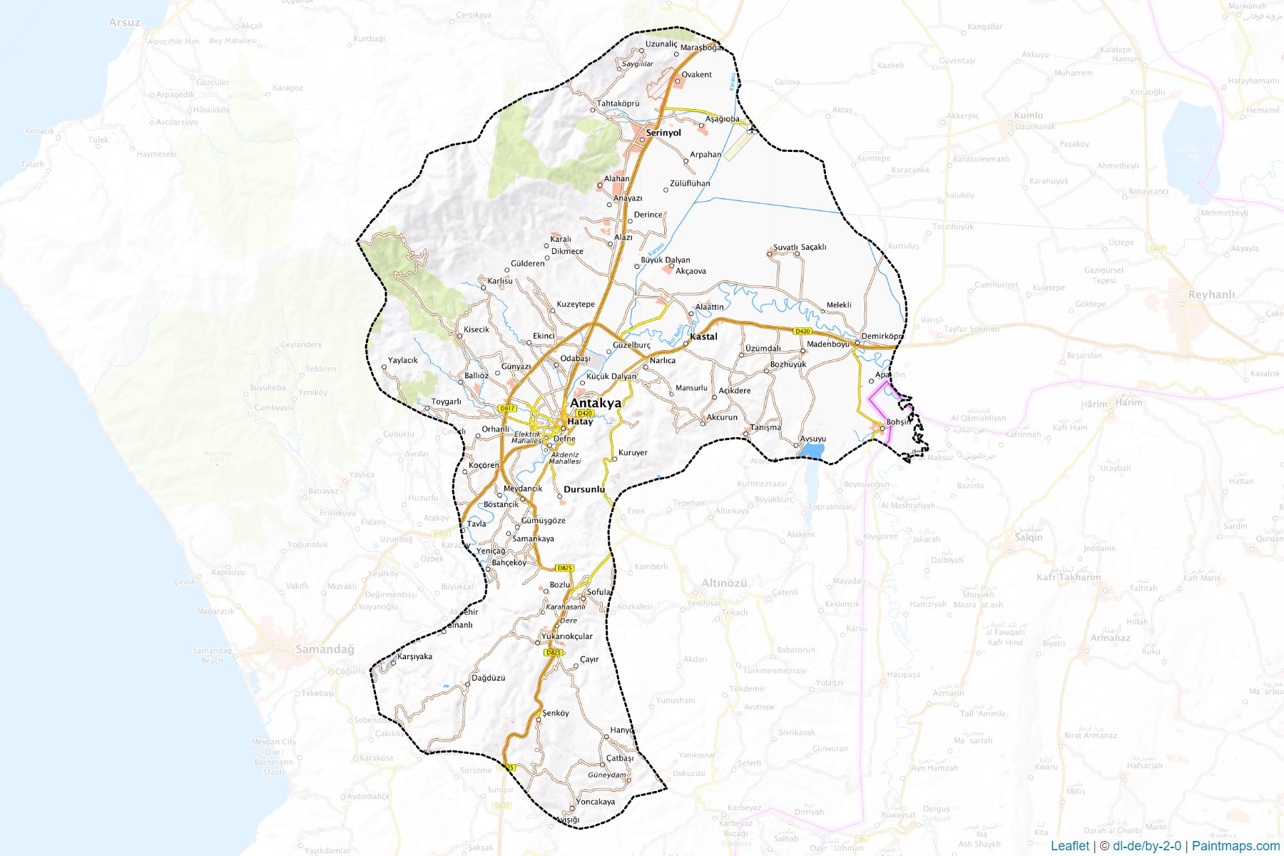 Muestras de recorte de mapas Merkez (Hatay)-1