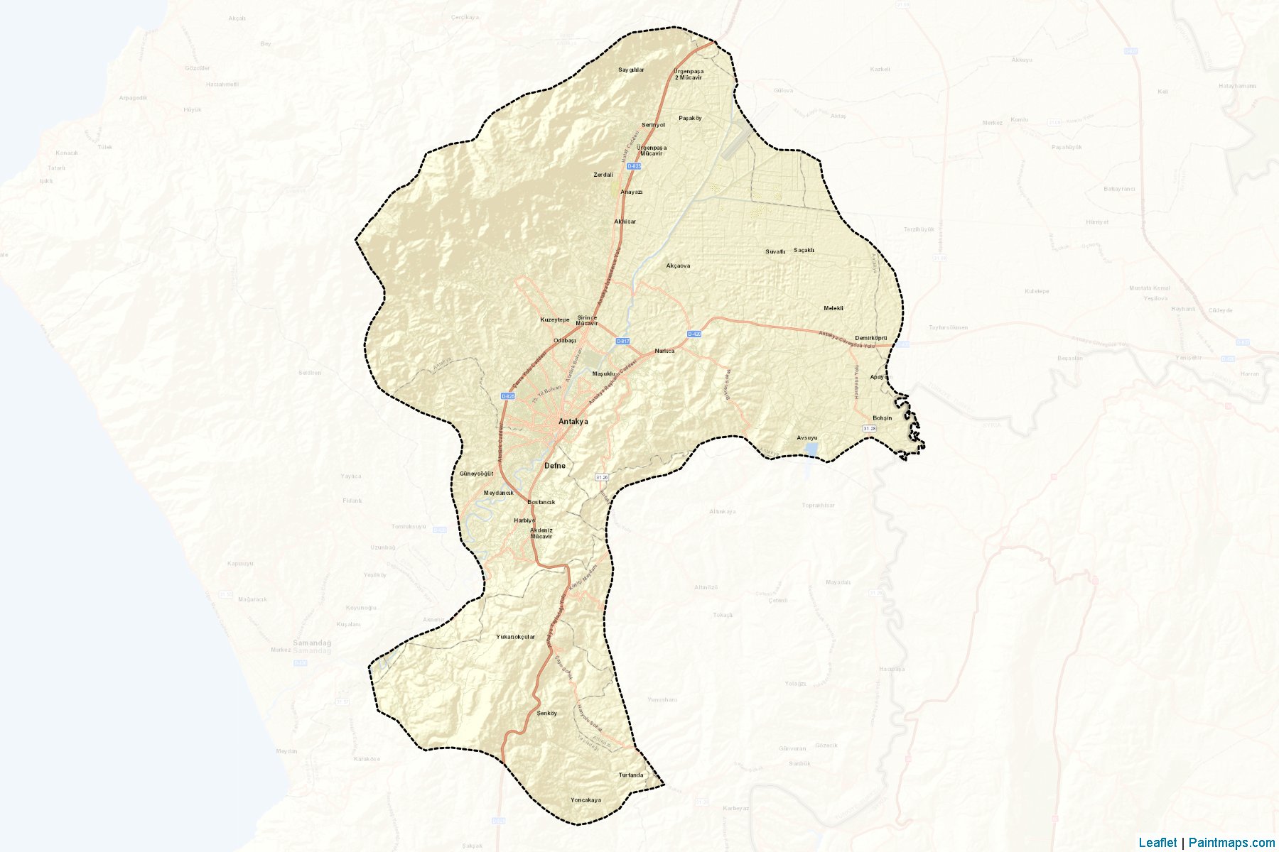 Muestras de recorte de mapas Merkez (Hatay)-2