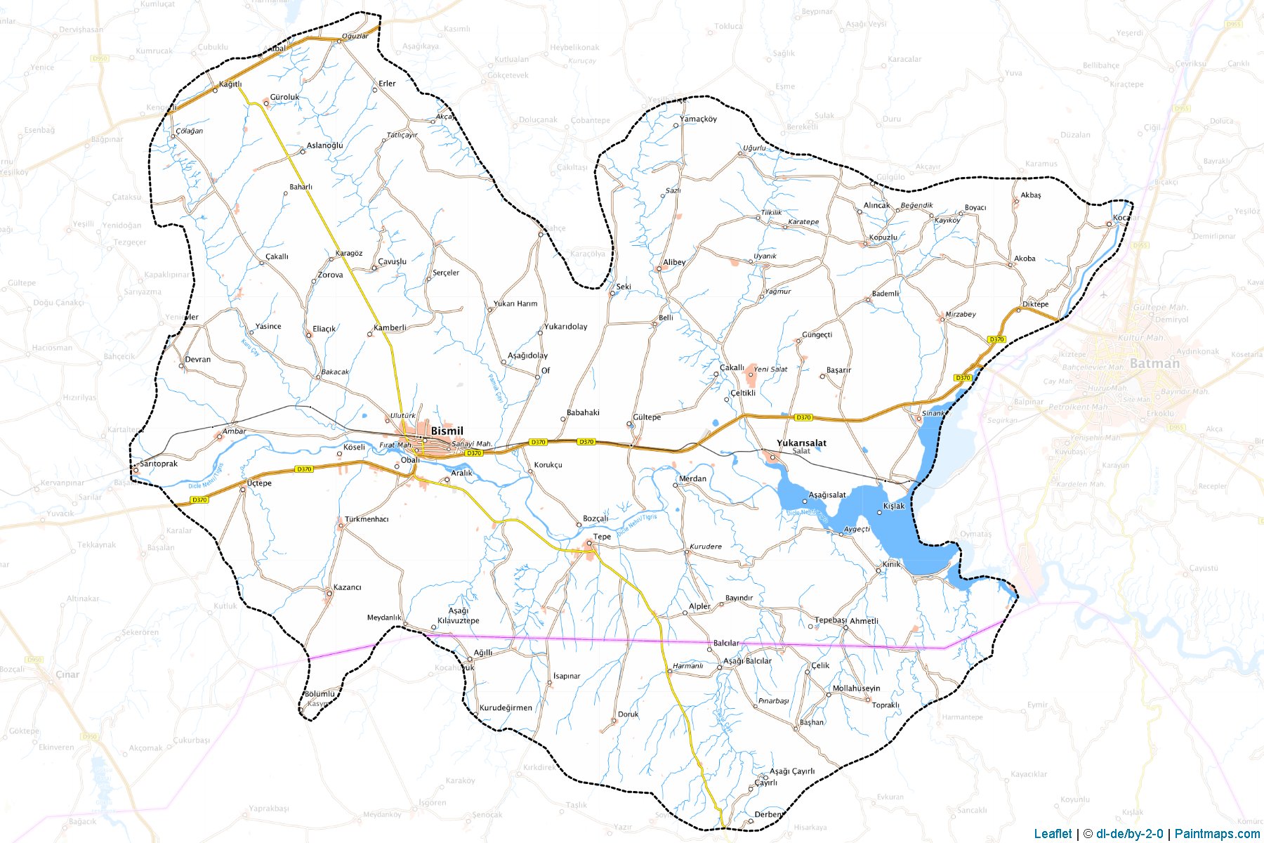 Bismil İlçesi (Diyarbakır) Haritası Örnekleri-1