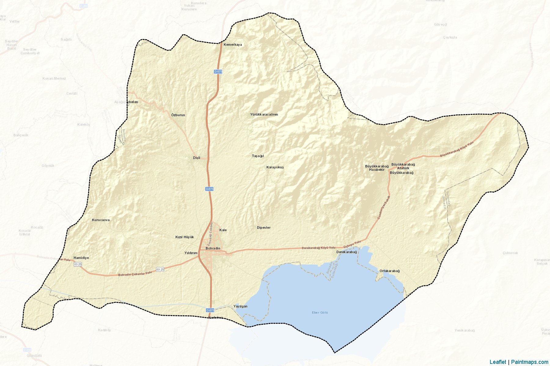 Bolvadin (Afyonkarahisar) Map Cropping Samples-2