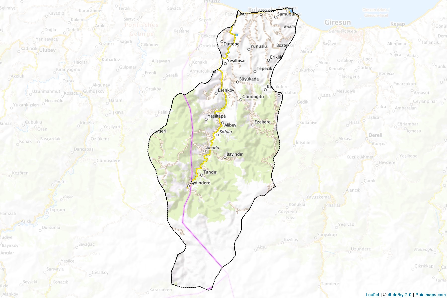 Bulancak (Giresun) Haritası Örnekleri-1