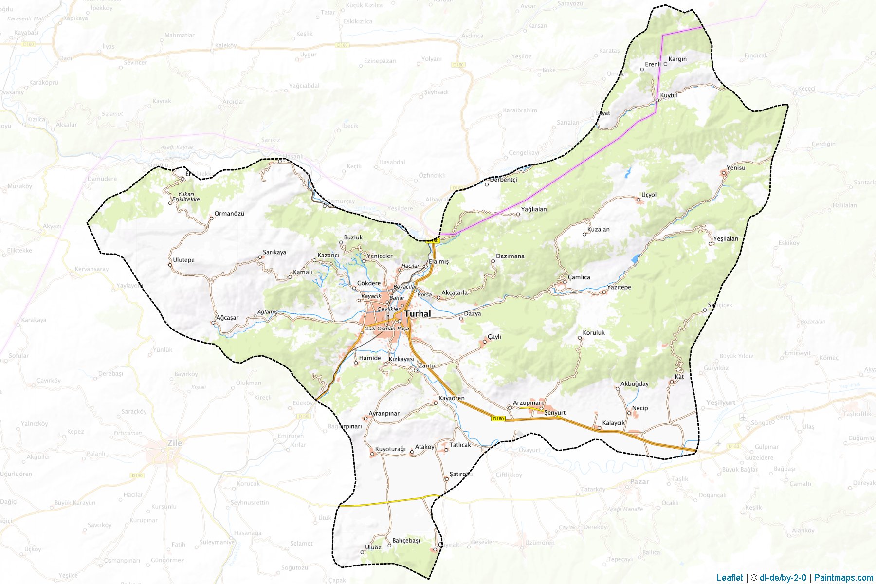 Turhal (Tokat) Map Cropping Samples-1