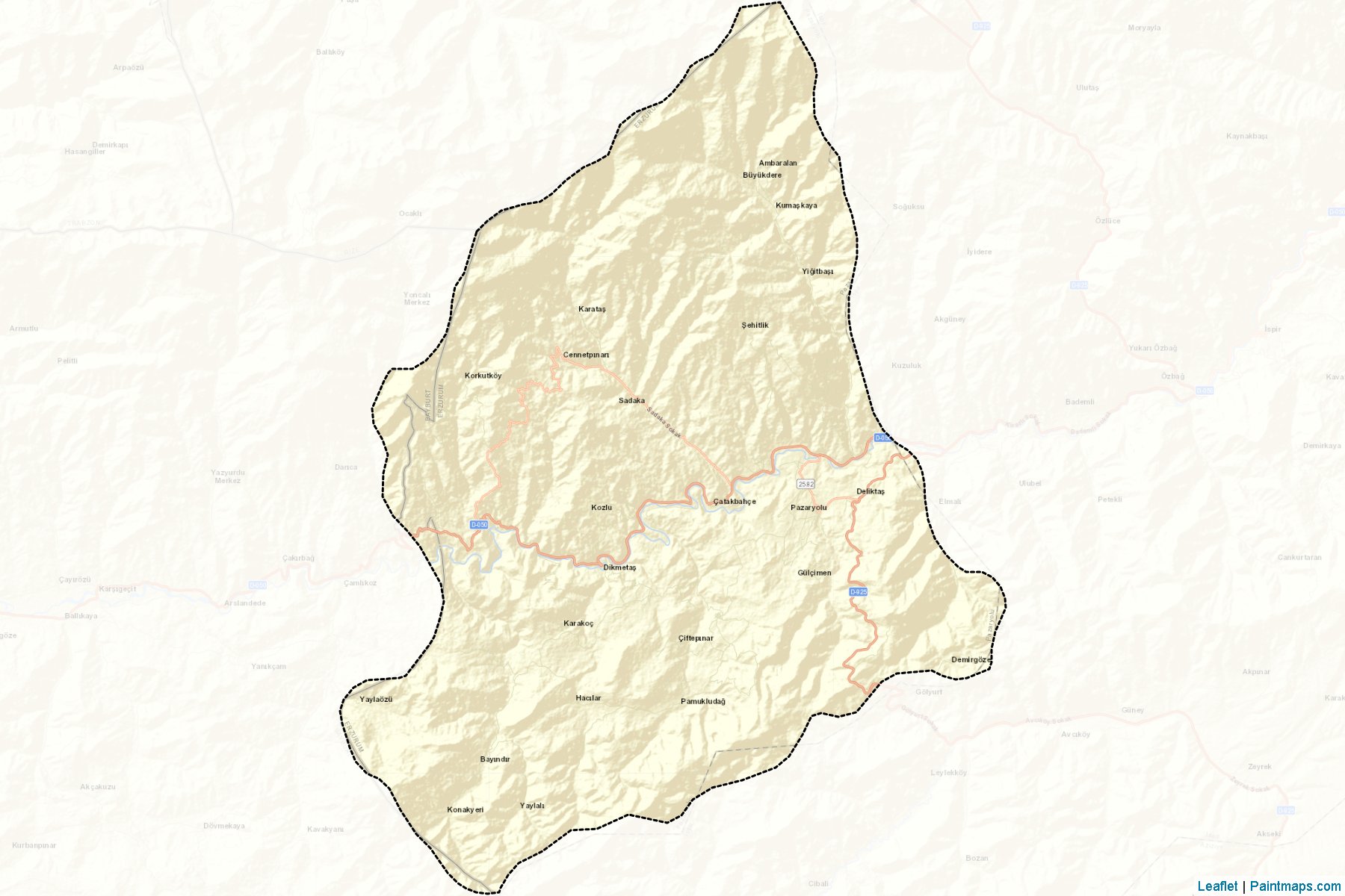 Muestras de recorte de mapas Pazaryolu (Erzurum)-2