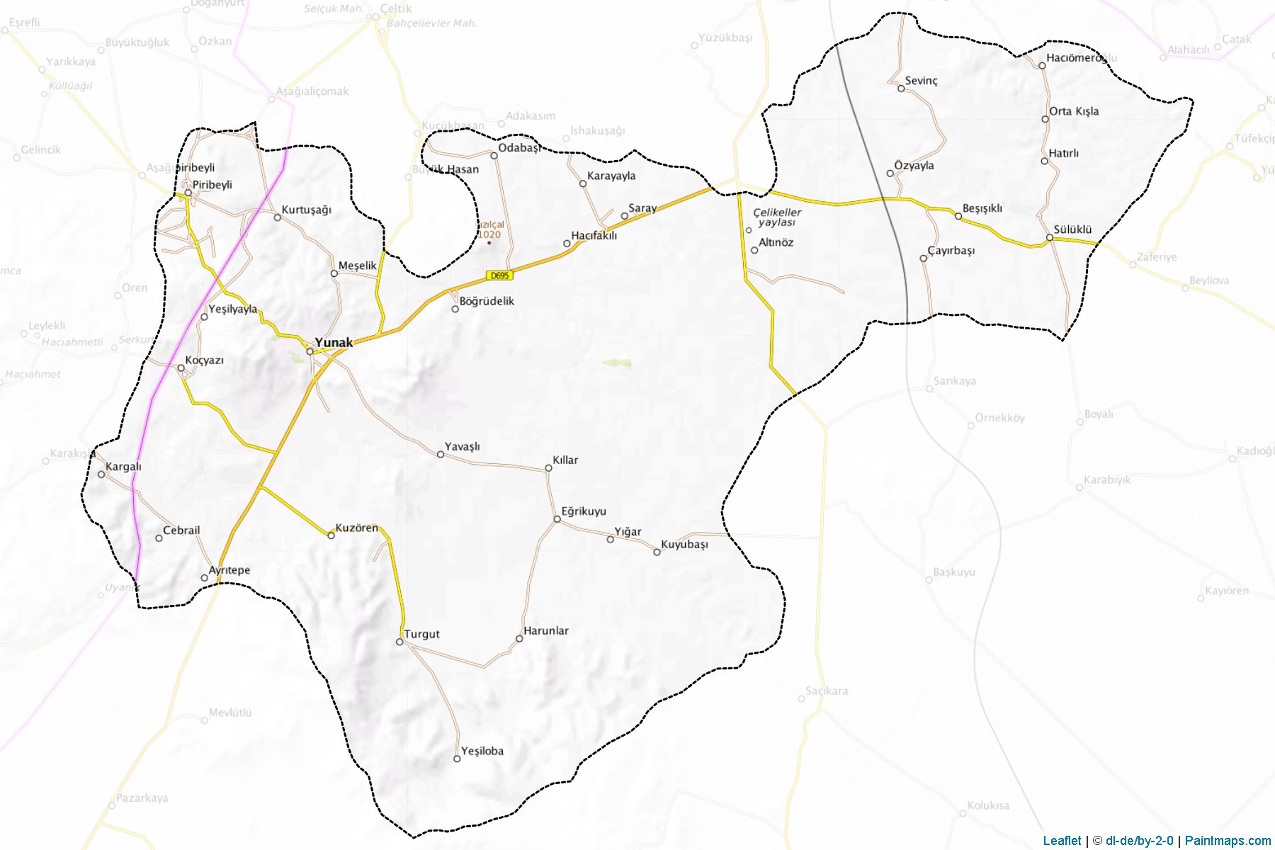 Yunak (Konya) Map Cropping Samples-1