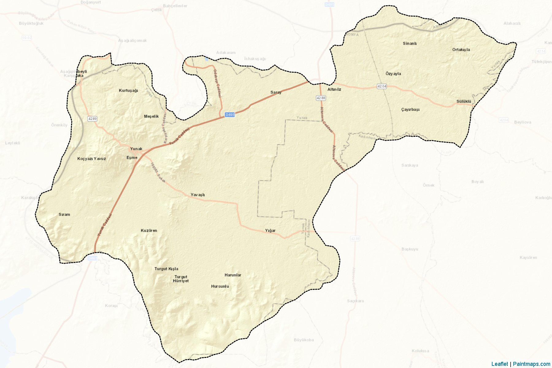 Yunak (Konya) Map Cropping Samples-2