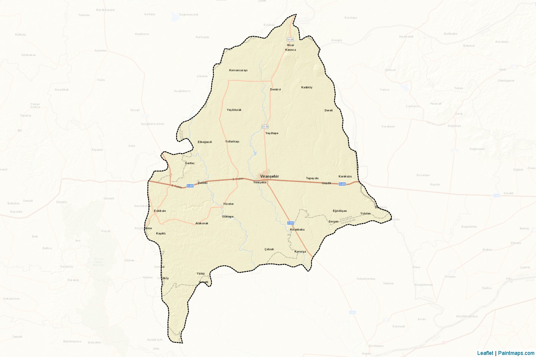 Muestras de recorte de mapas Viranşehir (Sanliurfa)-2