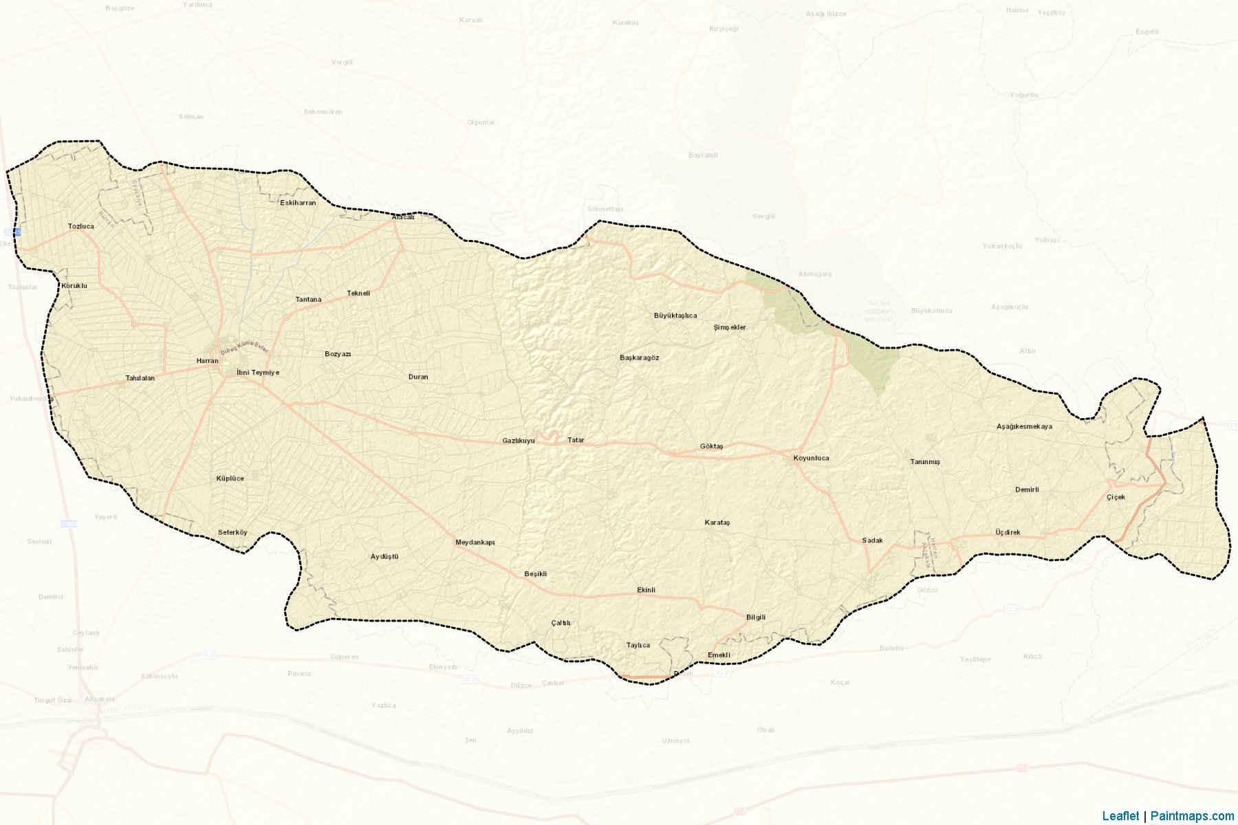 Harran (Sanliurfa) Map Cropping Samples-2