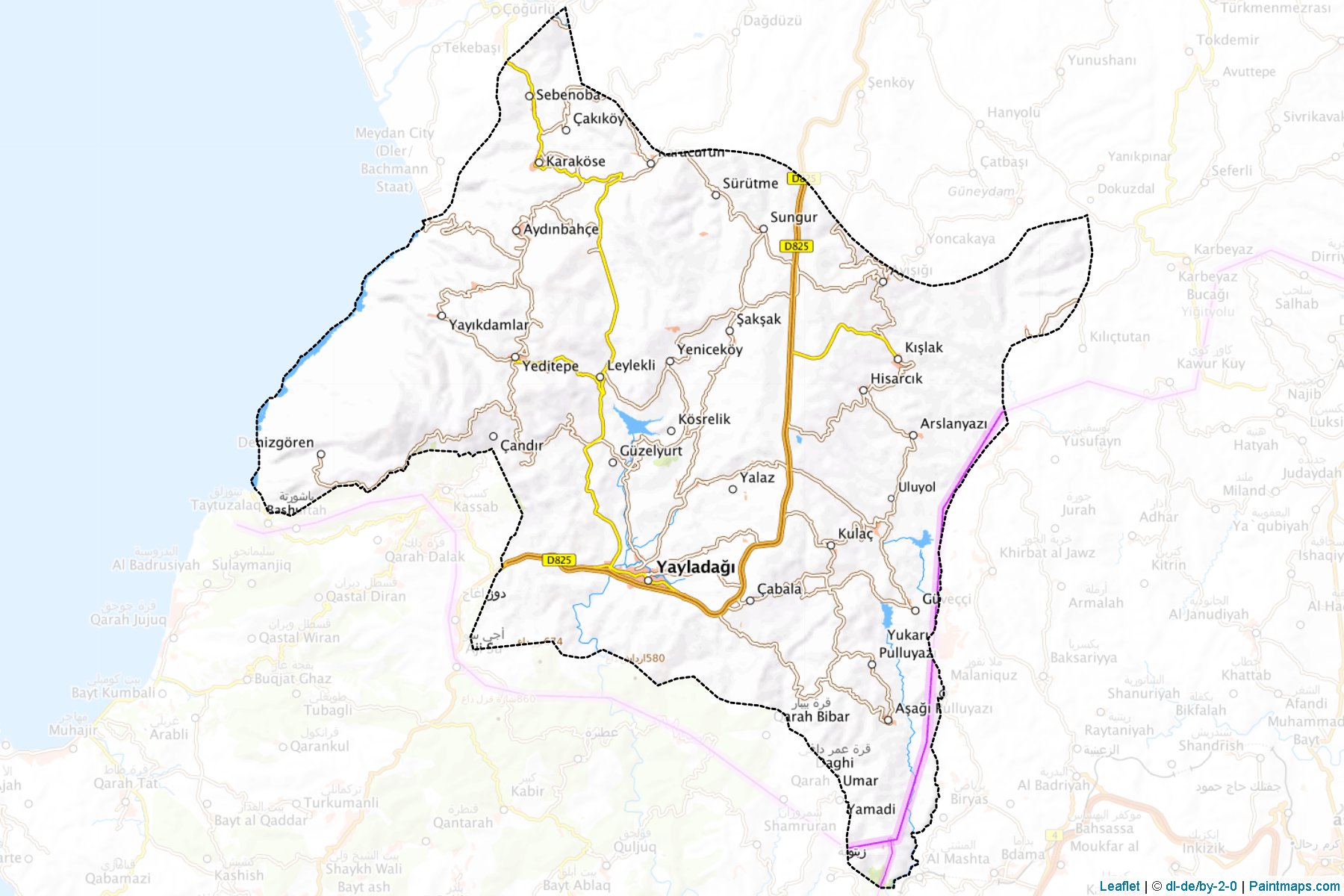 Yayladagi (Hatay) Map Cropping Samples-1