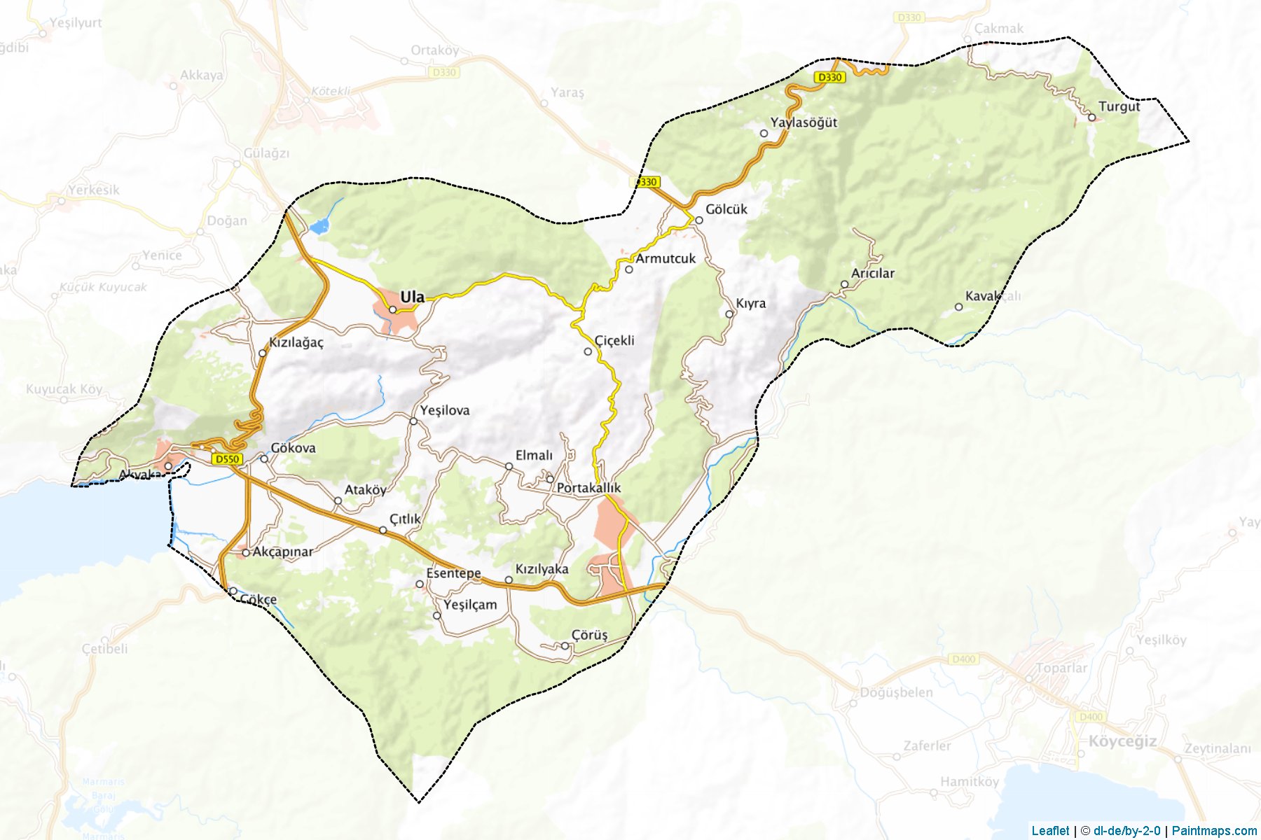 Ula (Mugla) Map Cropping Samples-1