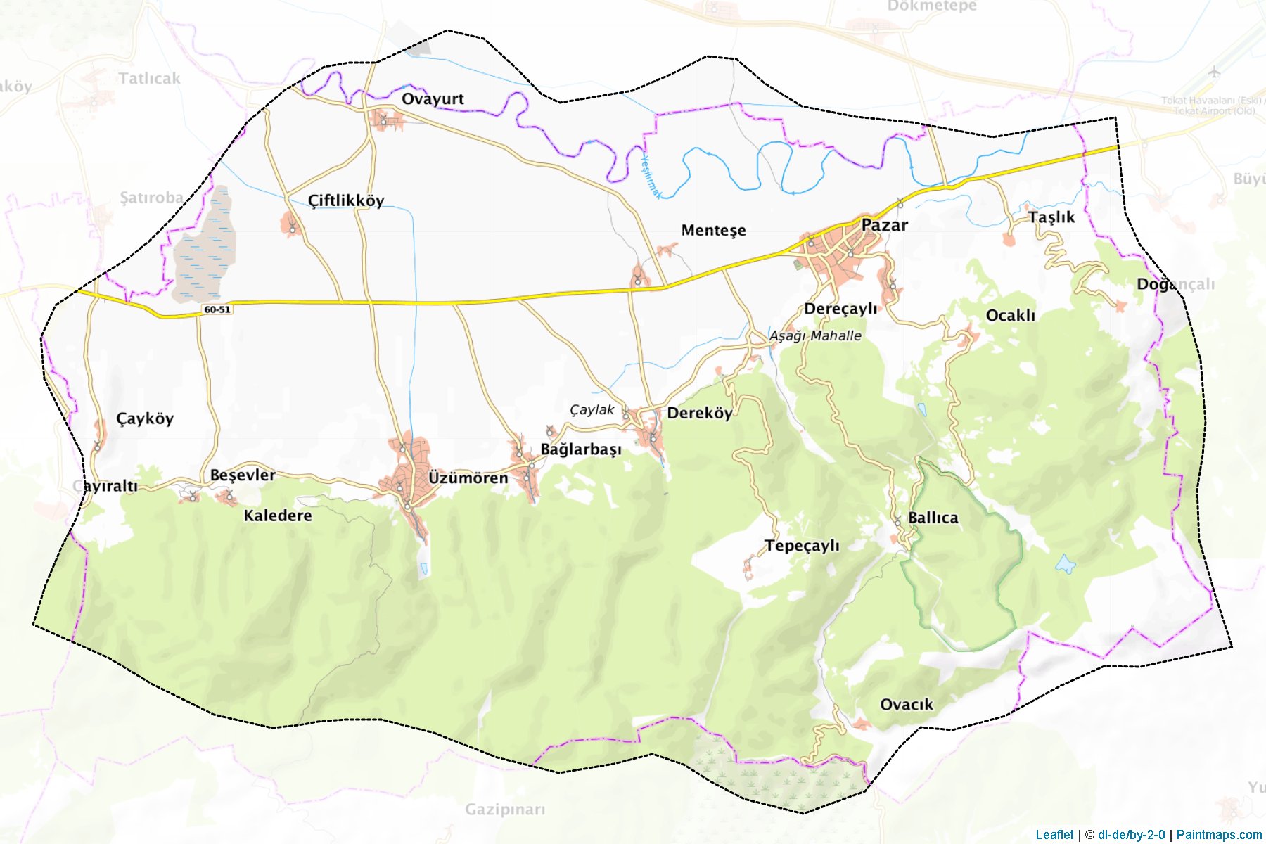 Pazar (Tokat) Map Cropping Samples-1