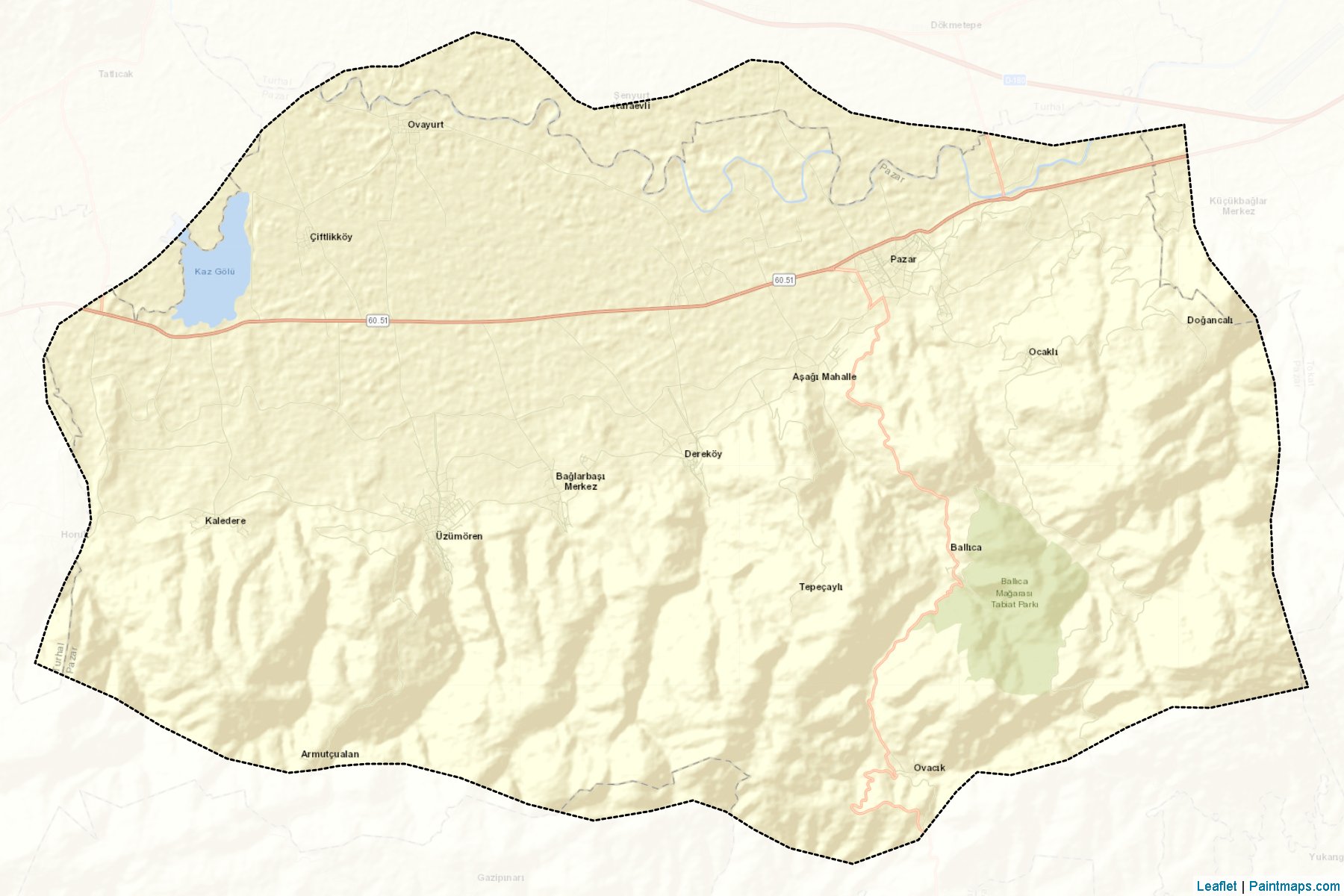 Pazar (Tokat) Map Cropping Samples-2