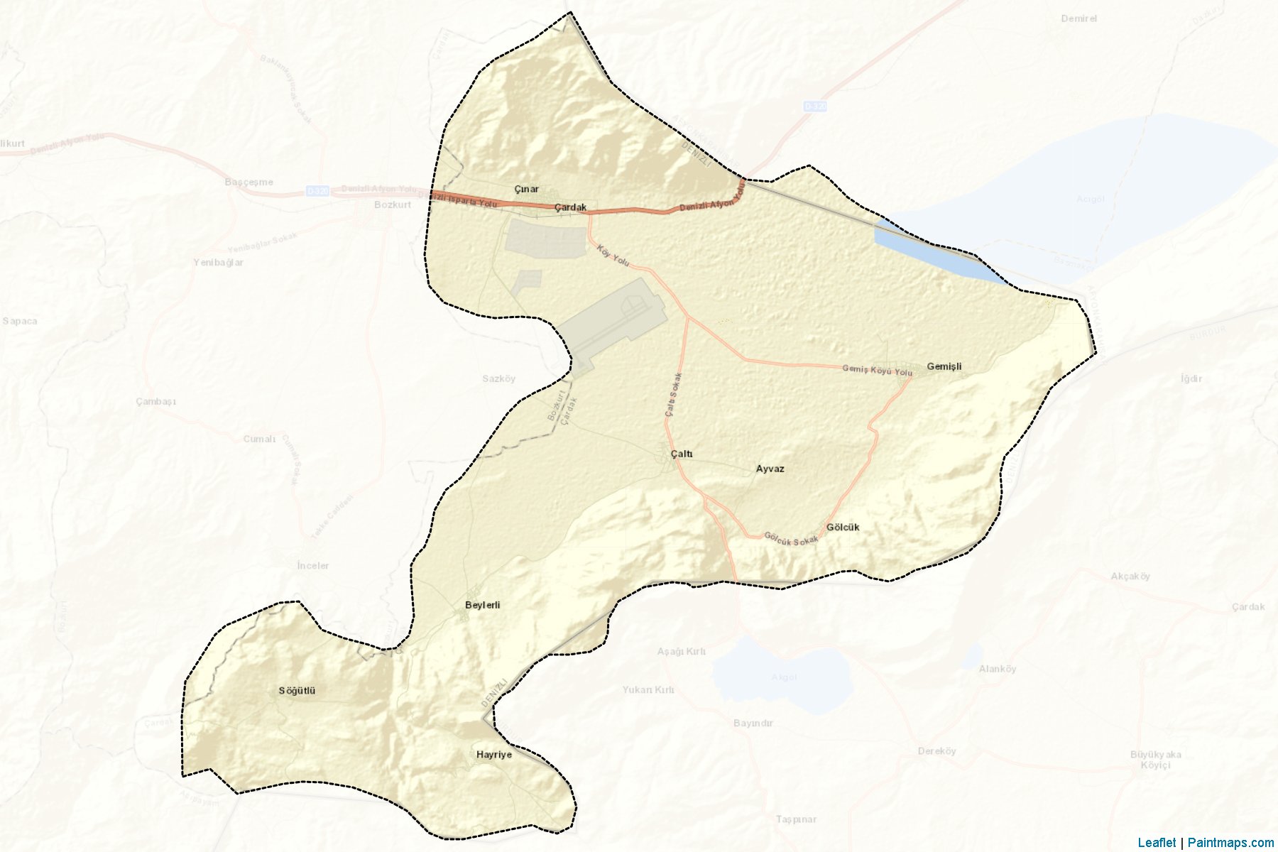 Çardak (Denizli) Map Cropping Samples-2