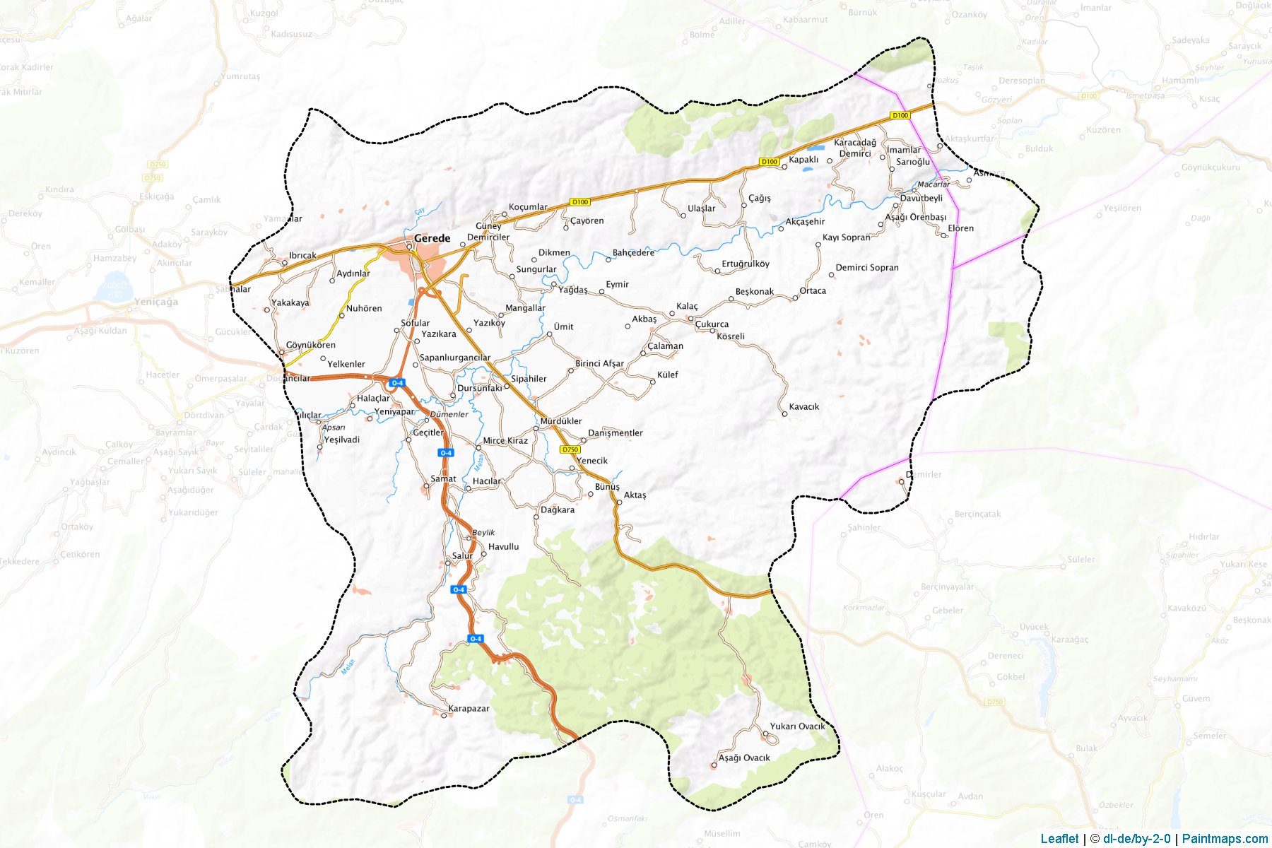 Muestras de recorte de mapas Gerede (Bolu)-1