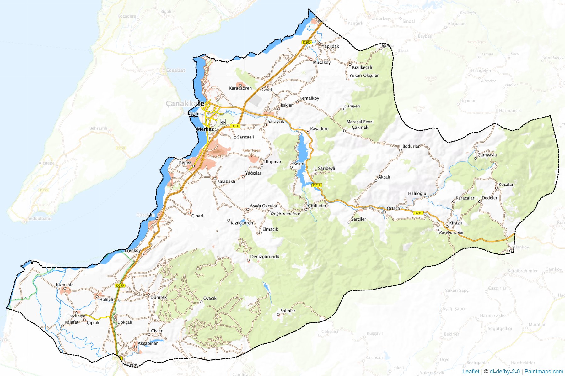 Merkez (Canakkale) Map Cropping Samples-1