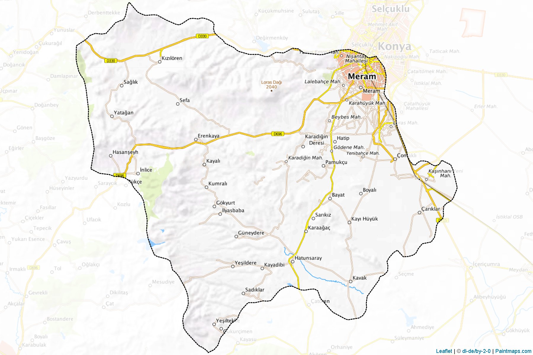 Meram (Konya) Haritası Örnekleri-1