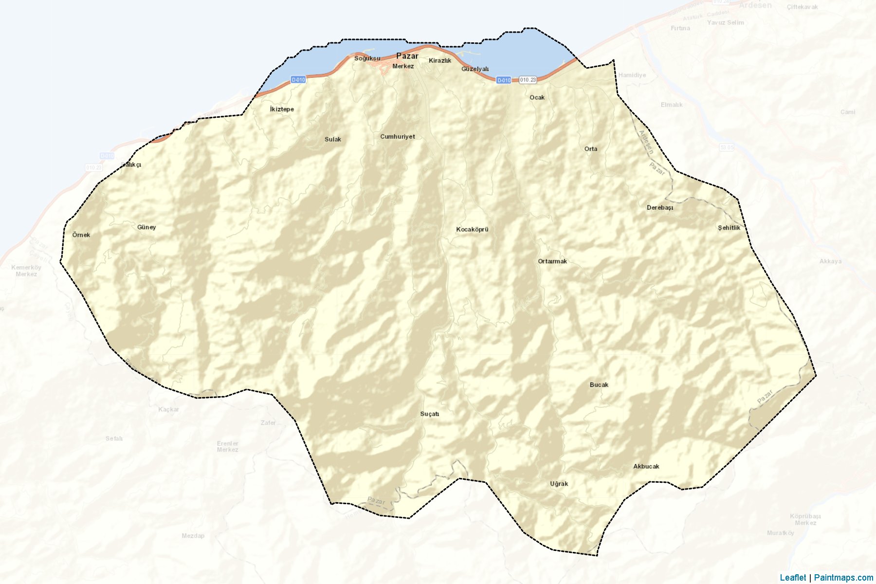 Pazar (Rize) Map Cropping Samples-2