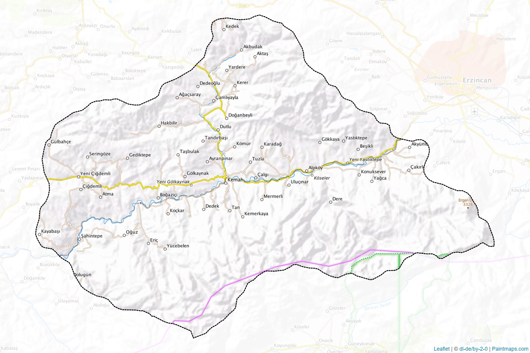 Muestras de recorte de mapas Kemah (Erzincan)-1