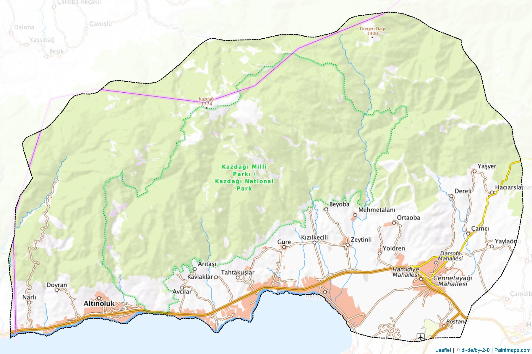 Edremit (Balikesir) Map Cropping Samples-1