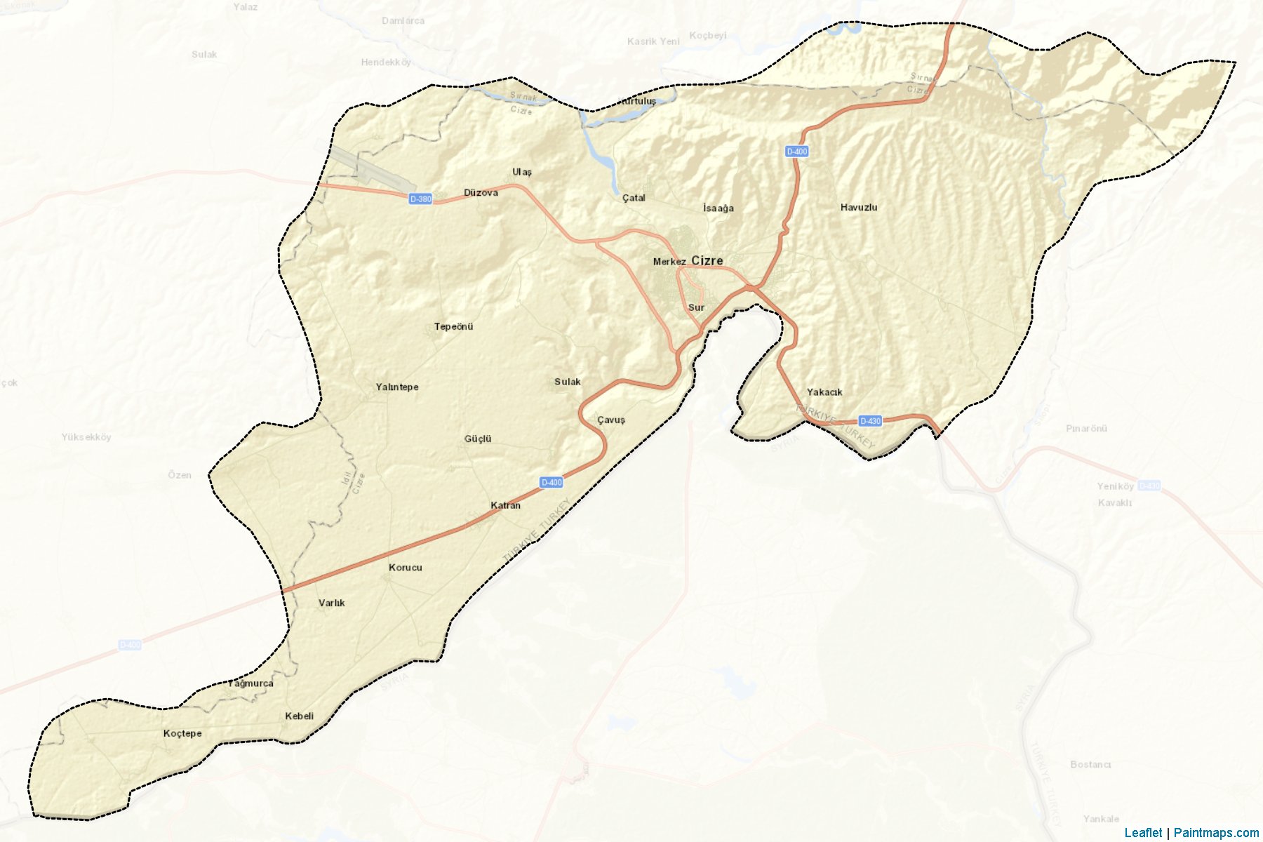 Muestras de recorte de mapas Cizre (Sirnak)-2