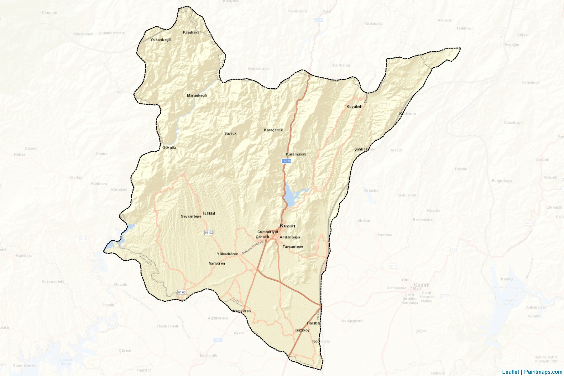 Kozan (Adana) Haritası Örnekleri-2