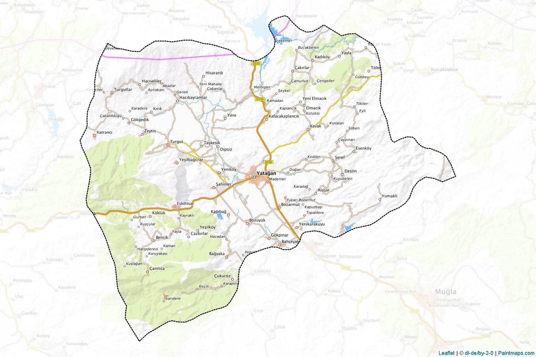 Yatagan (Mugla) Map Cropping Samples-1