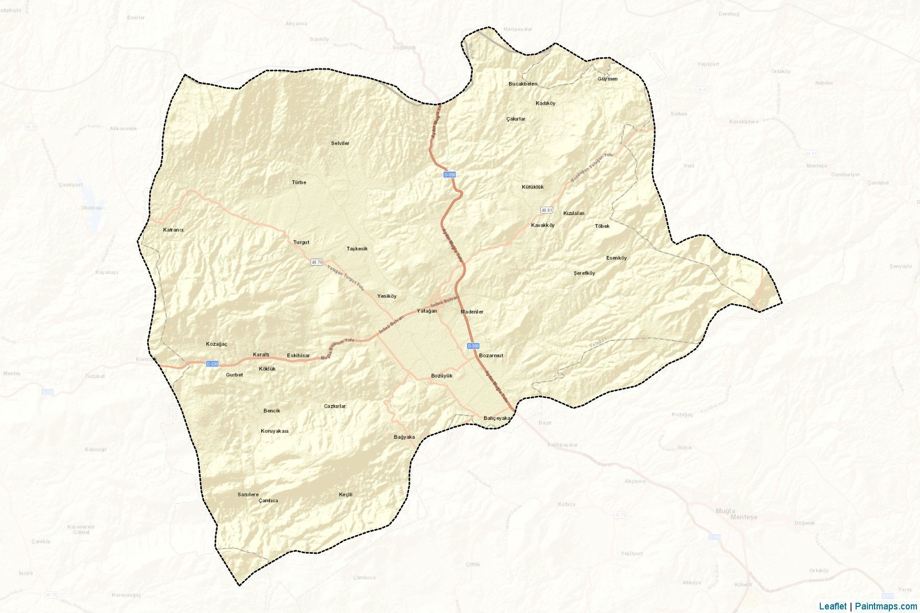 Yatagan (Mugla) Map Cropping Samples-2