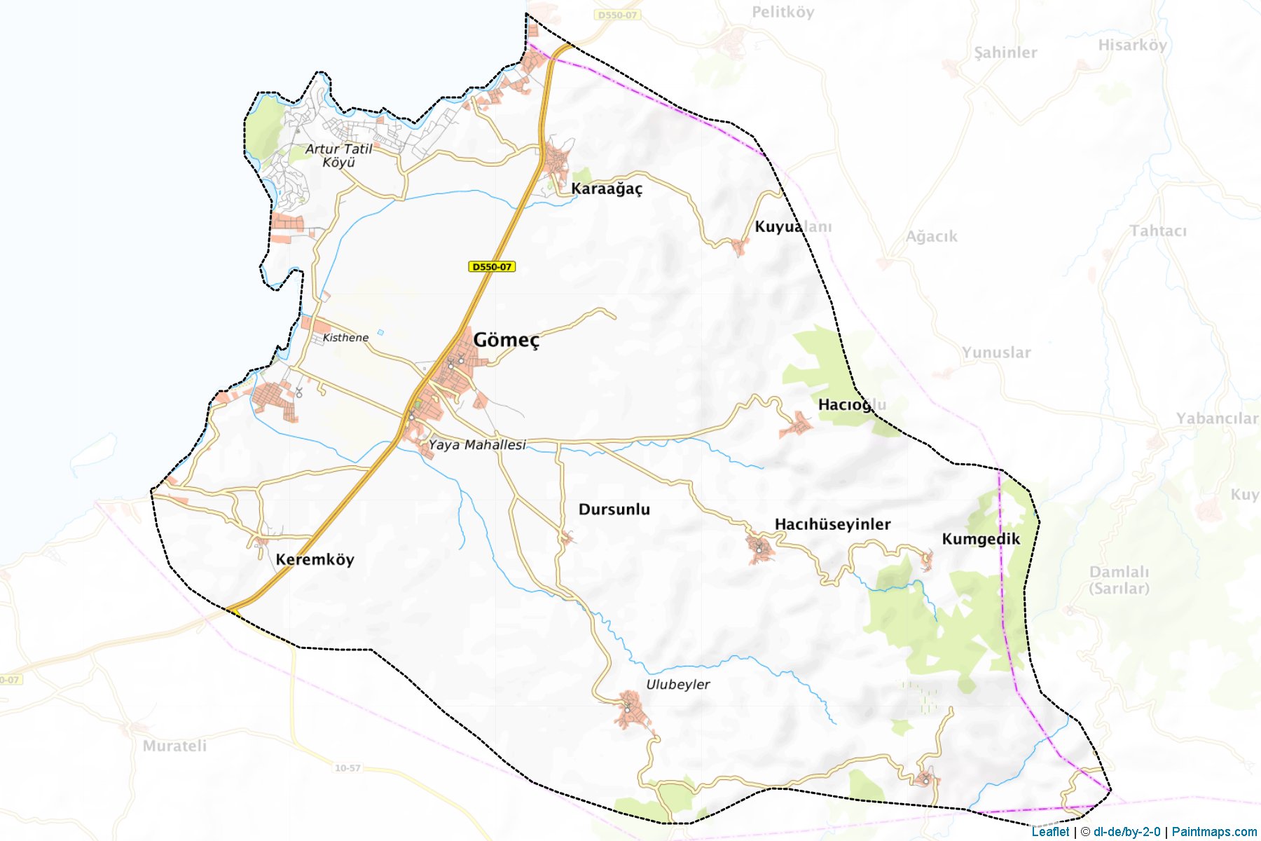 Gömeç (Balikesir) Map Cropping Samples-1