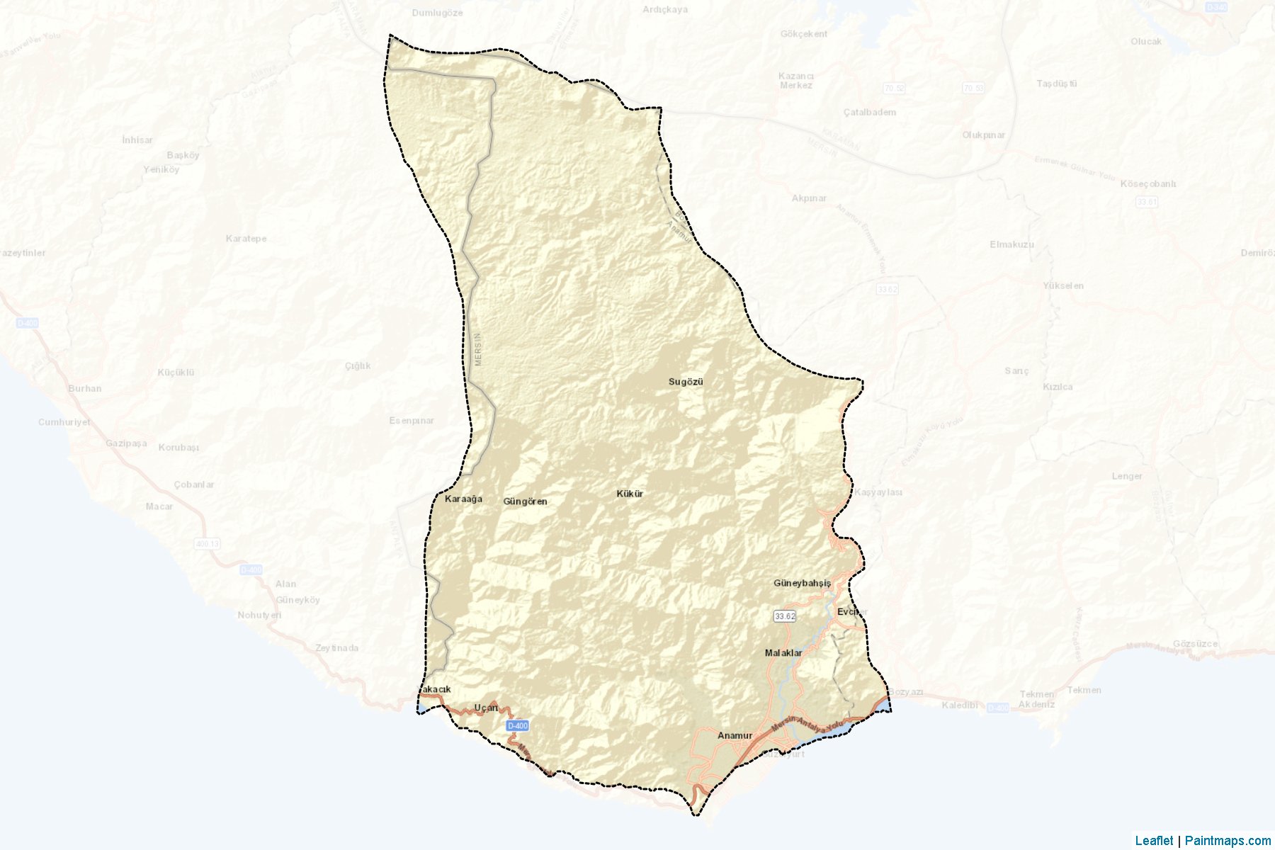 Anamur (Mersin) Map Cropping Samples-2