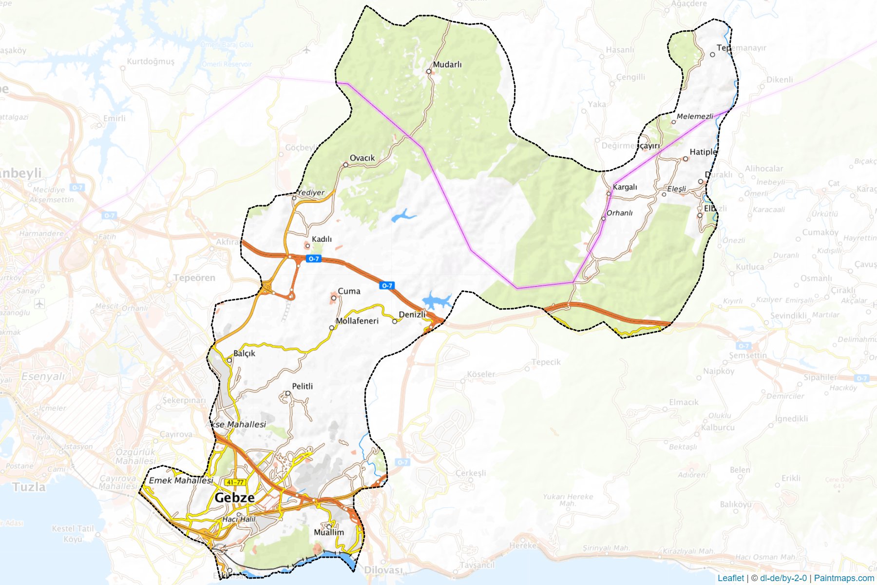 Gebze (Kocaeli) Map Cropping Samples-1