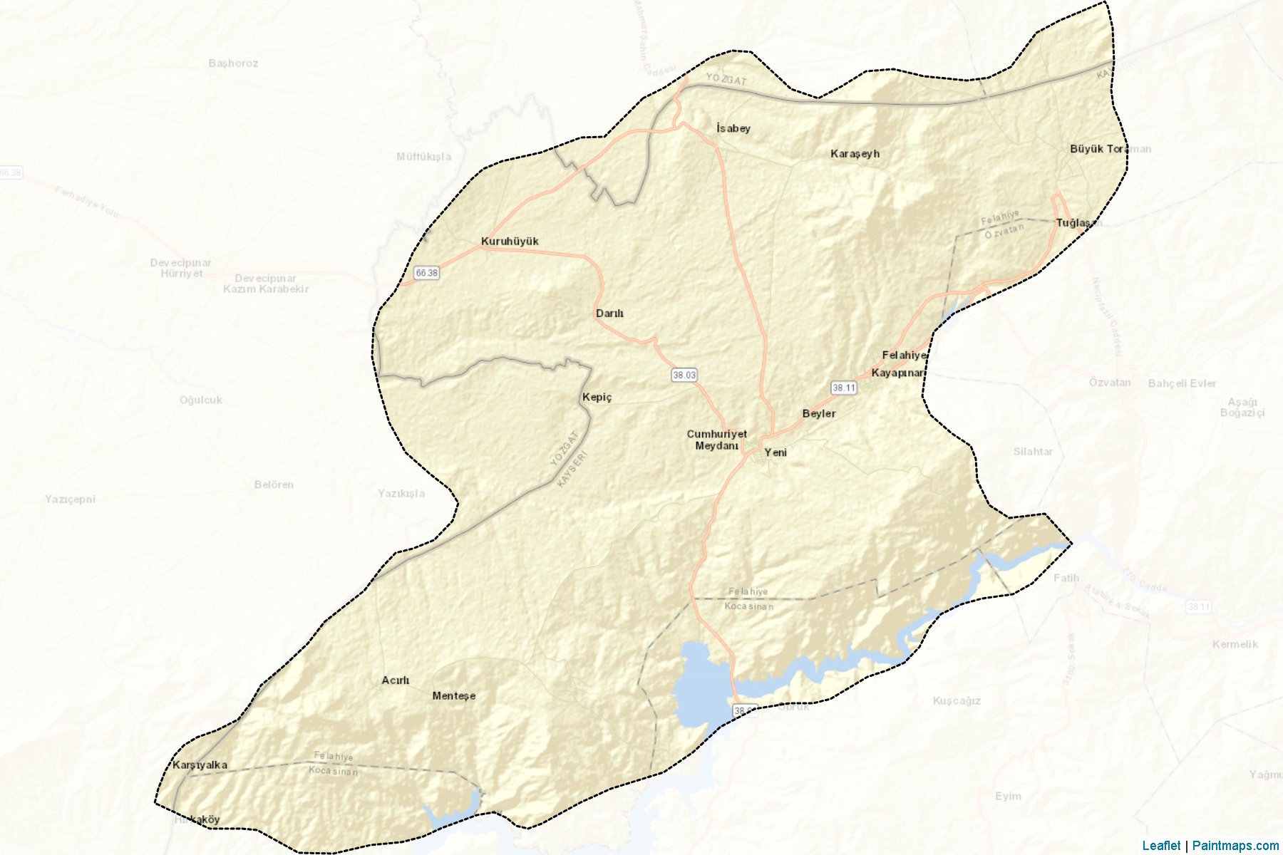 Muestras de recorte de mapas Felahiye (Kayseri)-2