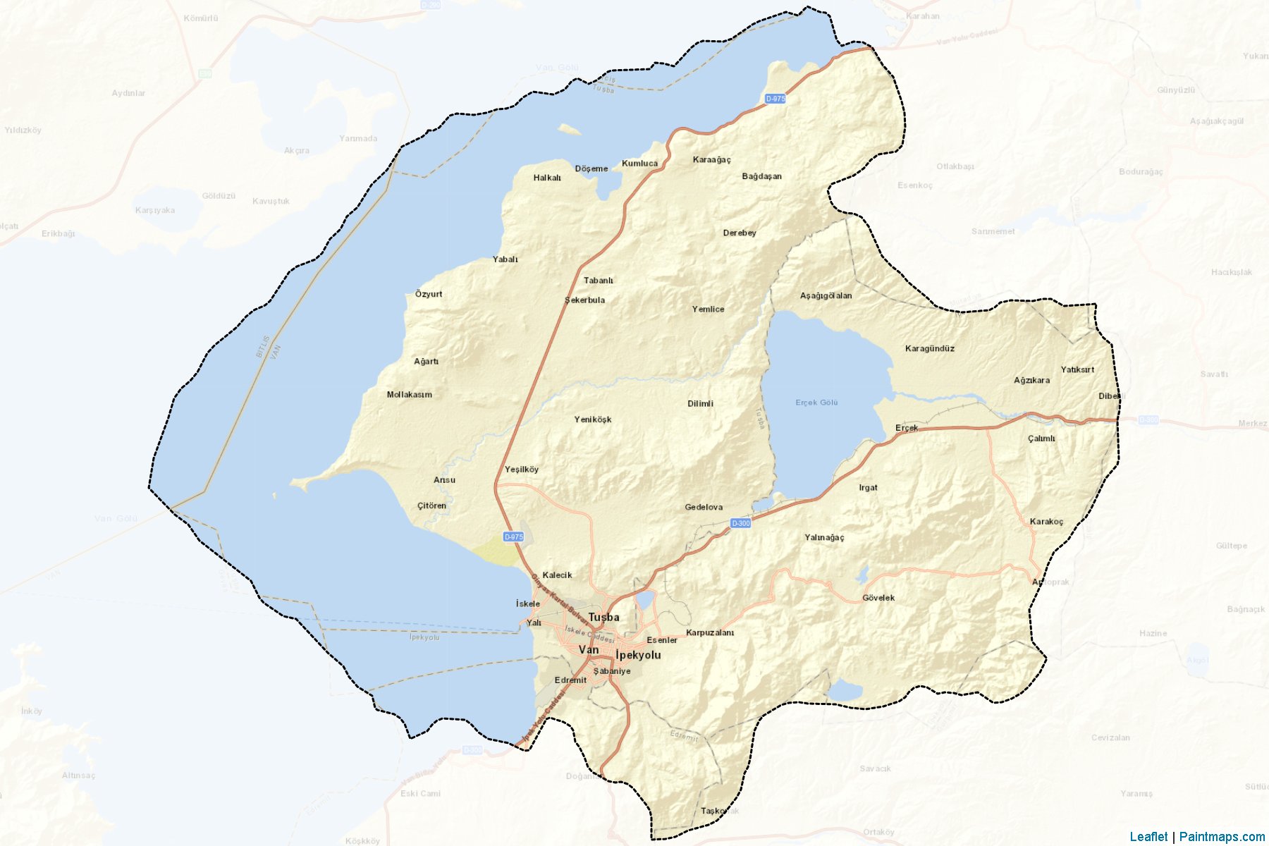 Muestras de recorte de mapas Merkez (Van)-2