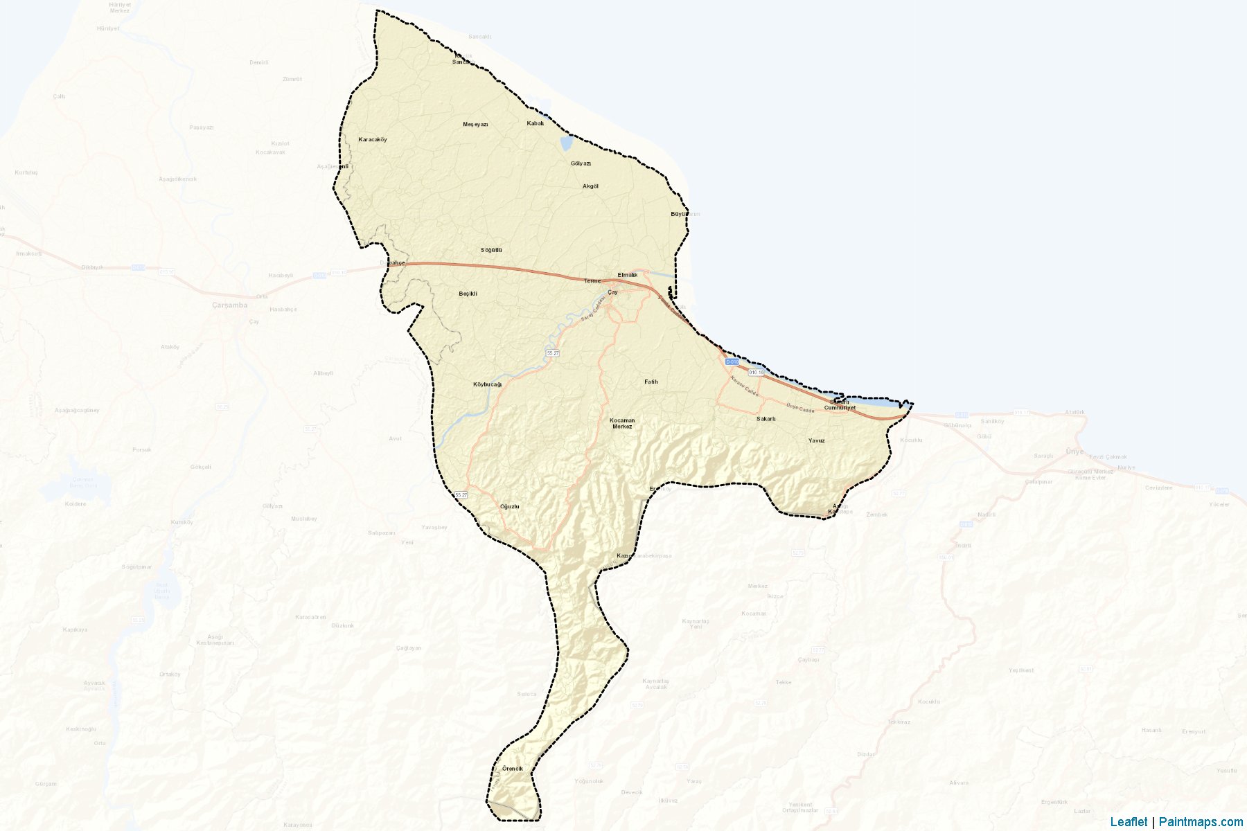 Terme (Samsun) Map Cropping Samples-2