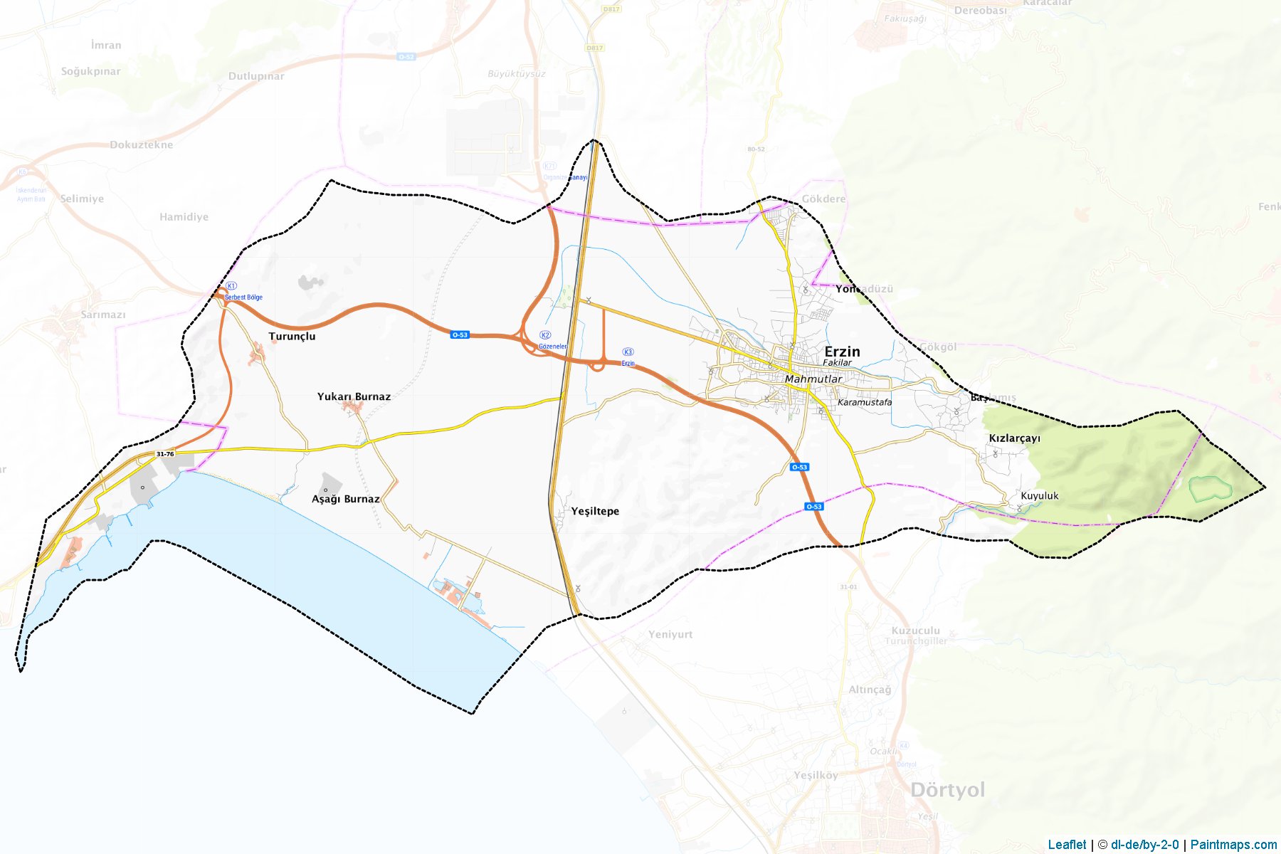 Muestras de recorte de mapas Erzin (Hatay)-1