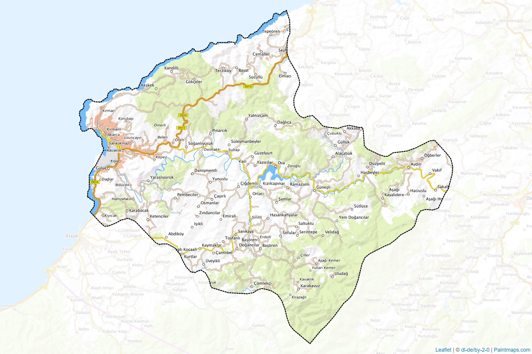 Eregli (Zonguldak) Map Cropping Samples-1