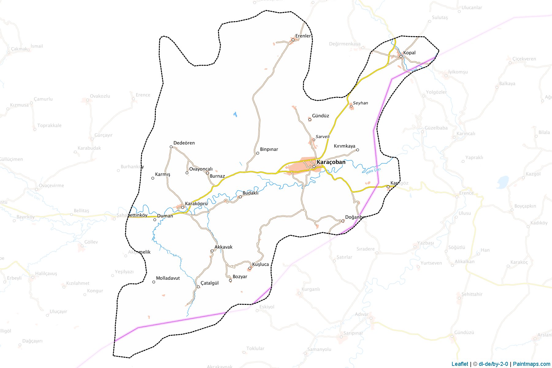 Muestras de recorte de mapas Karaçoban (Erzurum)-1