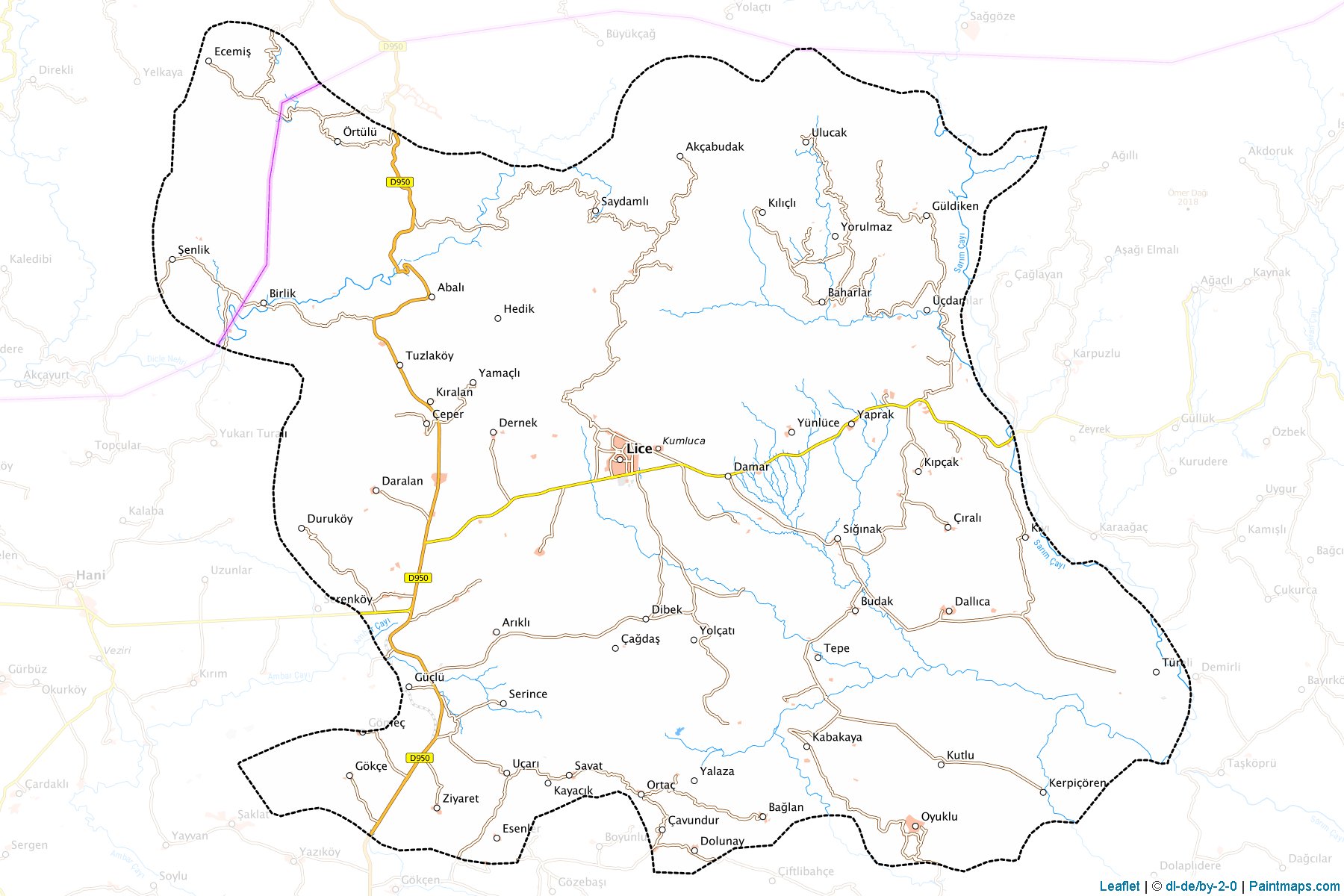 Muestras de recorte de mapas Lice (Diyarbakir)-1