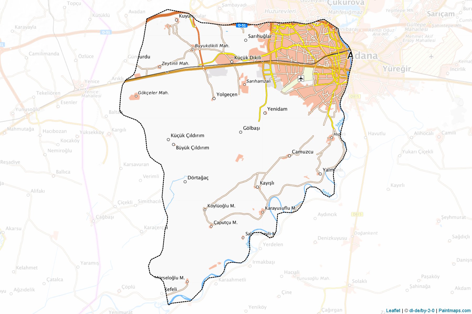 Muestras de recorte de mapas Seyhan (Adana)-1