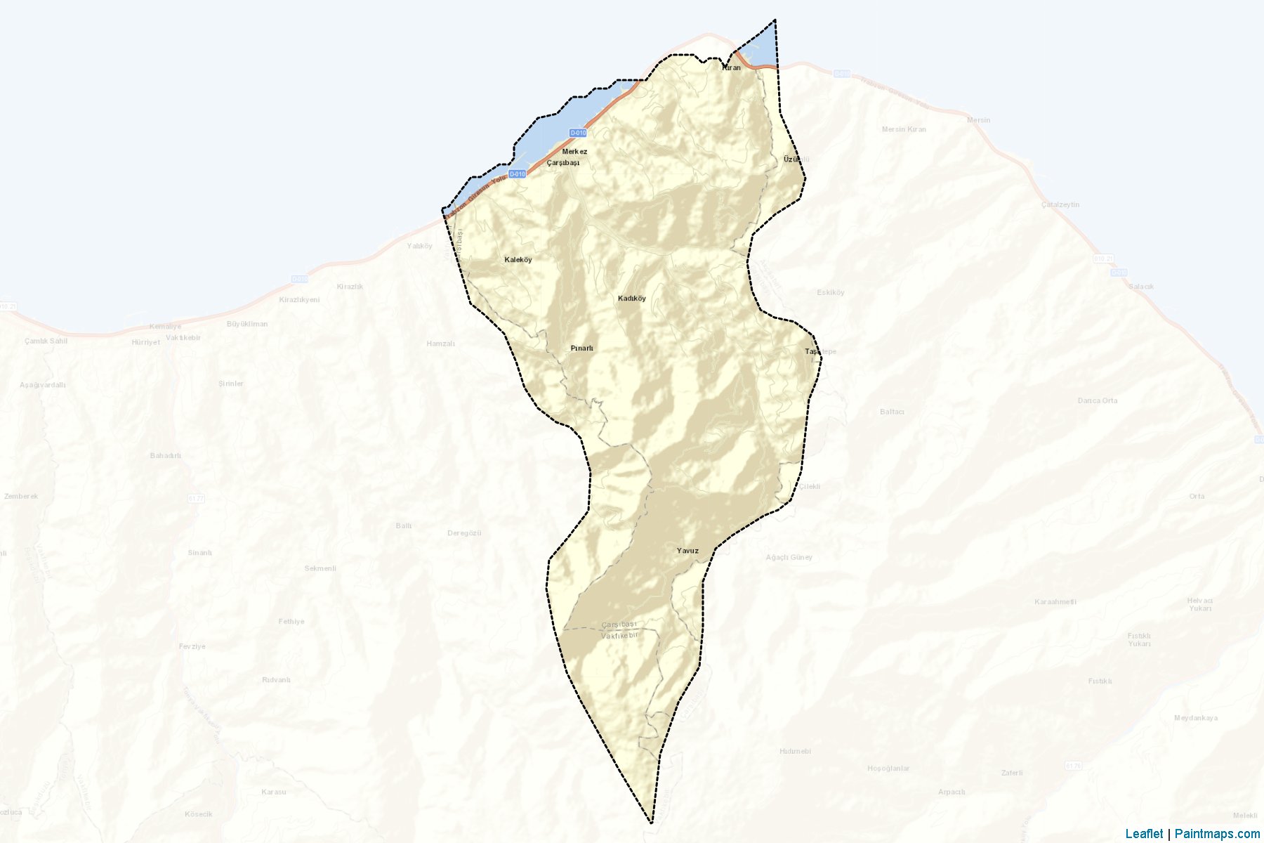 Muestras de recorte de mapas Çarşıbaşı (Trabzon)-2