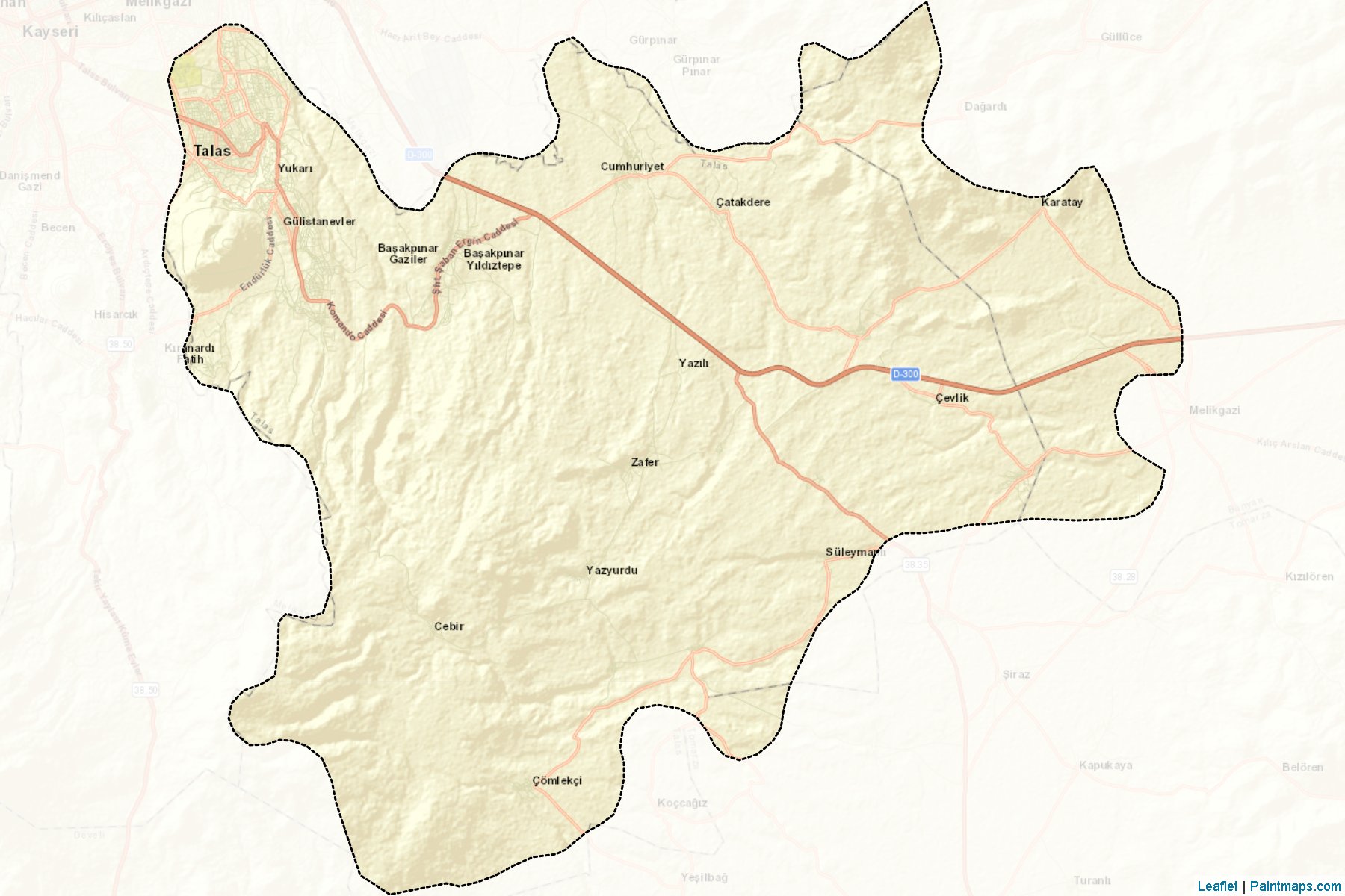 Talas (Kayseri) Map Cropping Samples-2