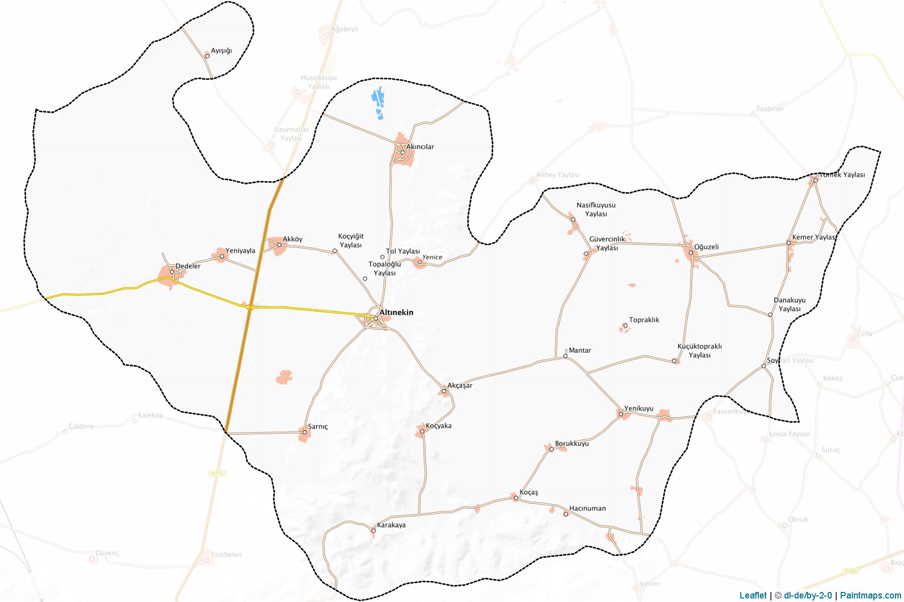 Muestras de recorte de mapas Altınekin (Konya)-1