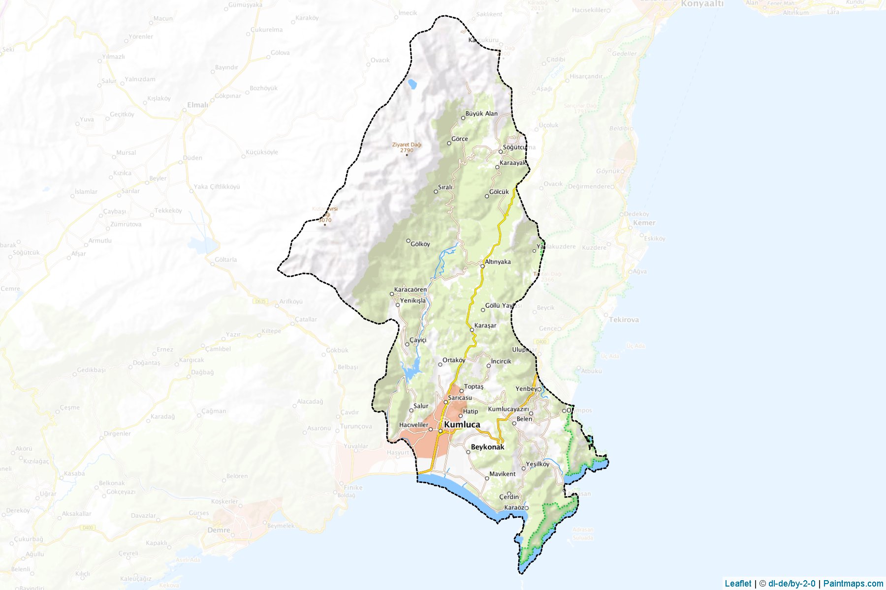 Kumluca (Antalya) Map Cropping Samples-1