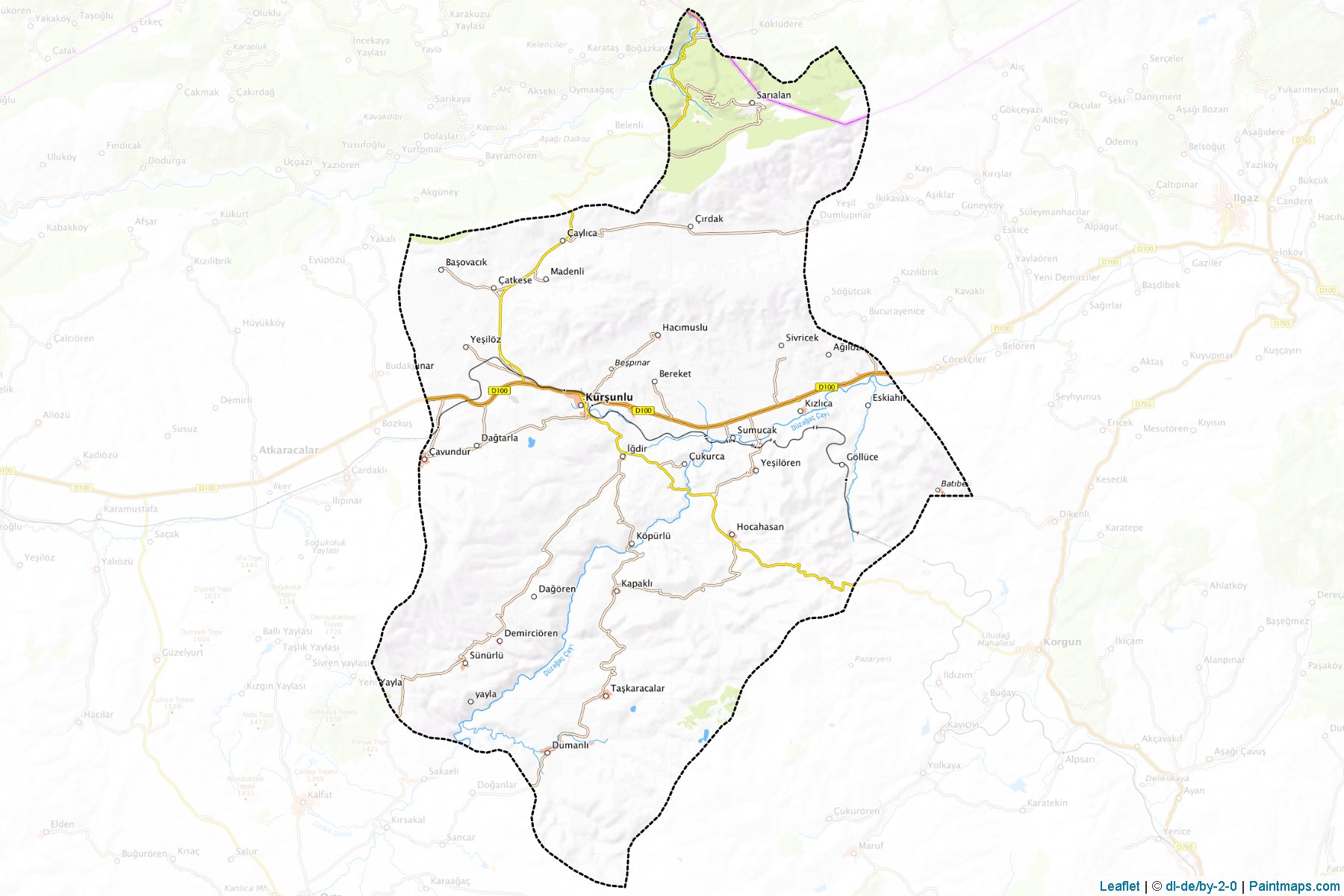 Kursunlu (Cankiri) Map Cropping Samples-1