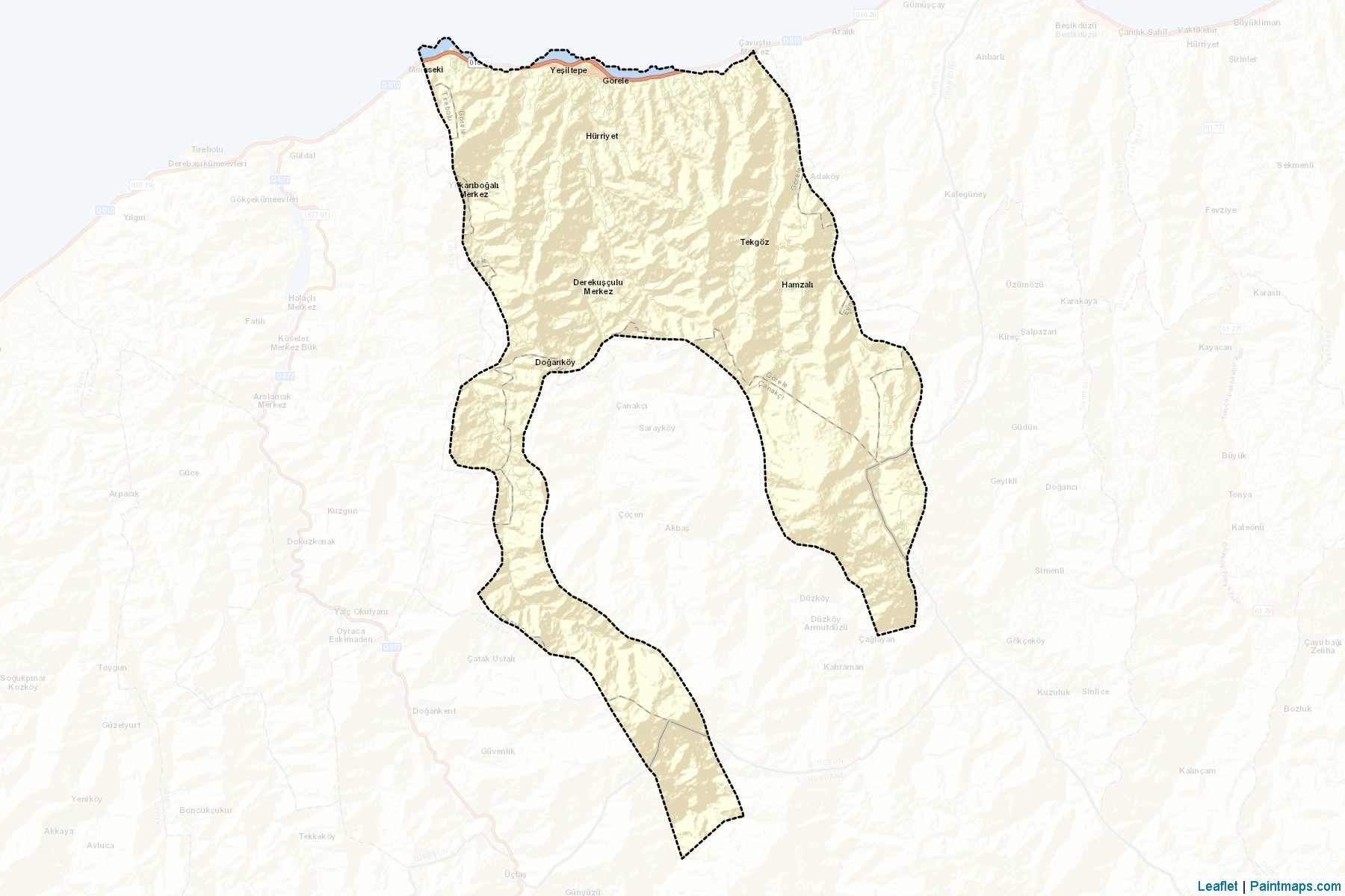 Tirebolu (Giresun) Map Cropping Samples-2