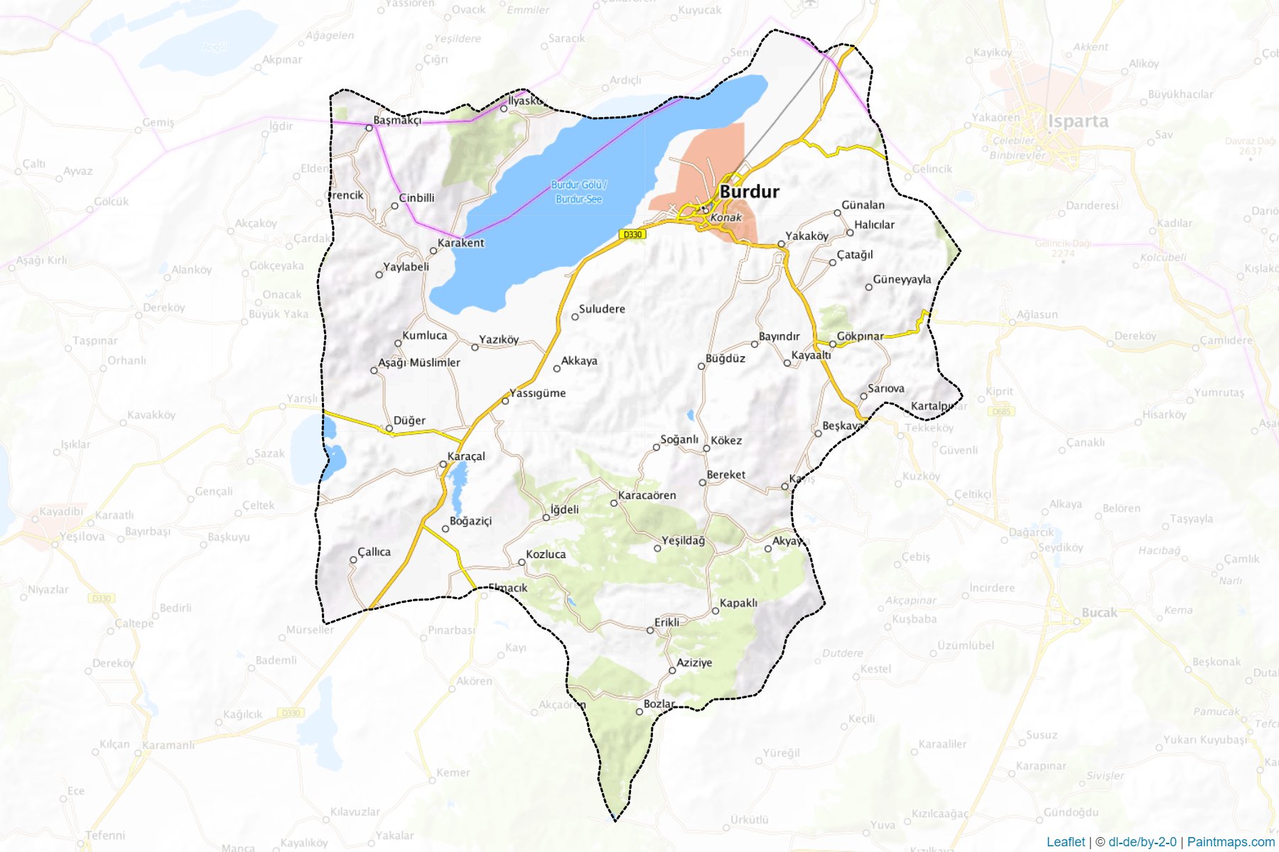 Merkez (Burdur) Map Cropping Samples-1