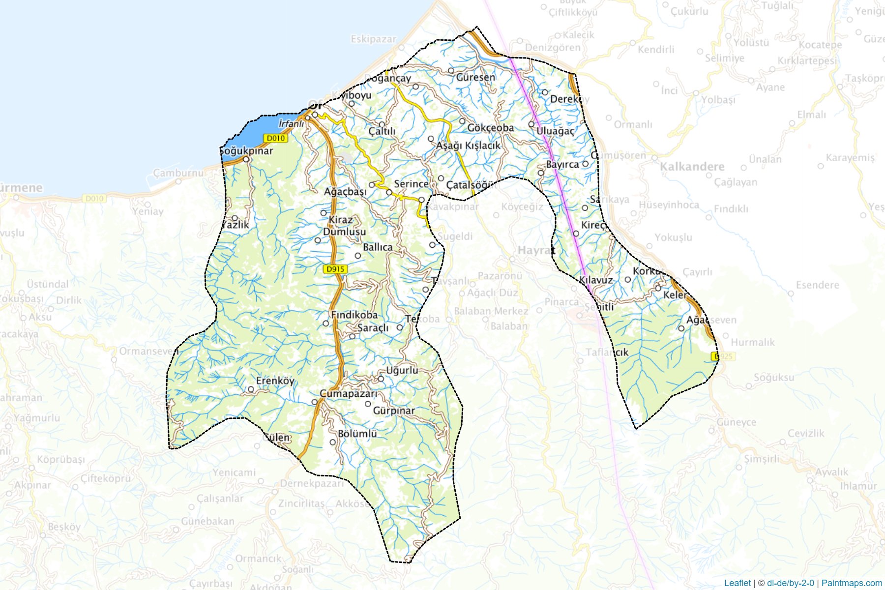 Dernekpazari (Trabzon) Map Cropping Samples-1