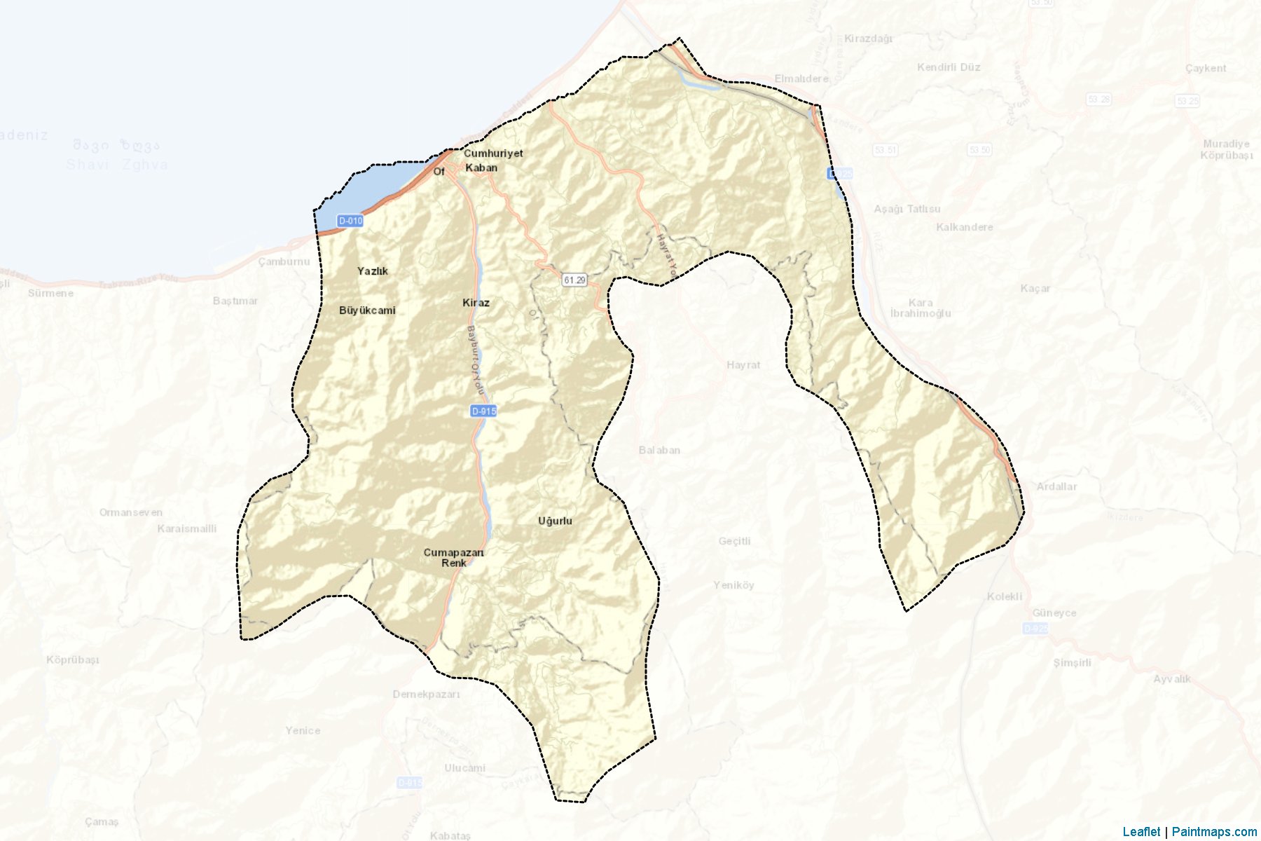 Dernekpazari (Trabzon) Map Cropping Samples-2